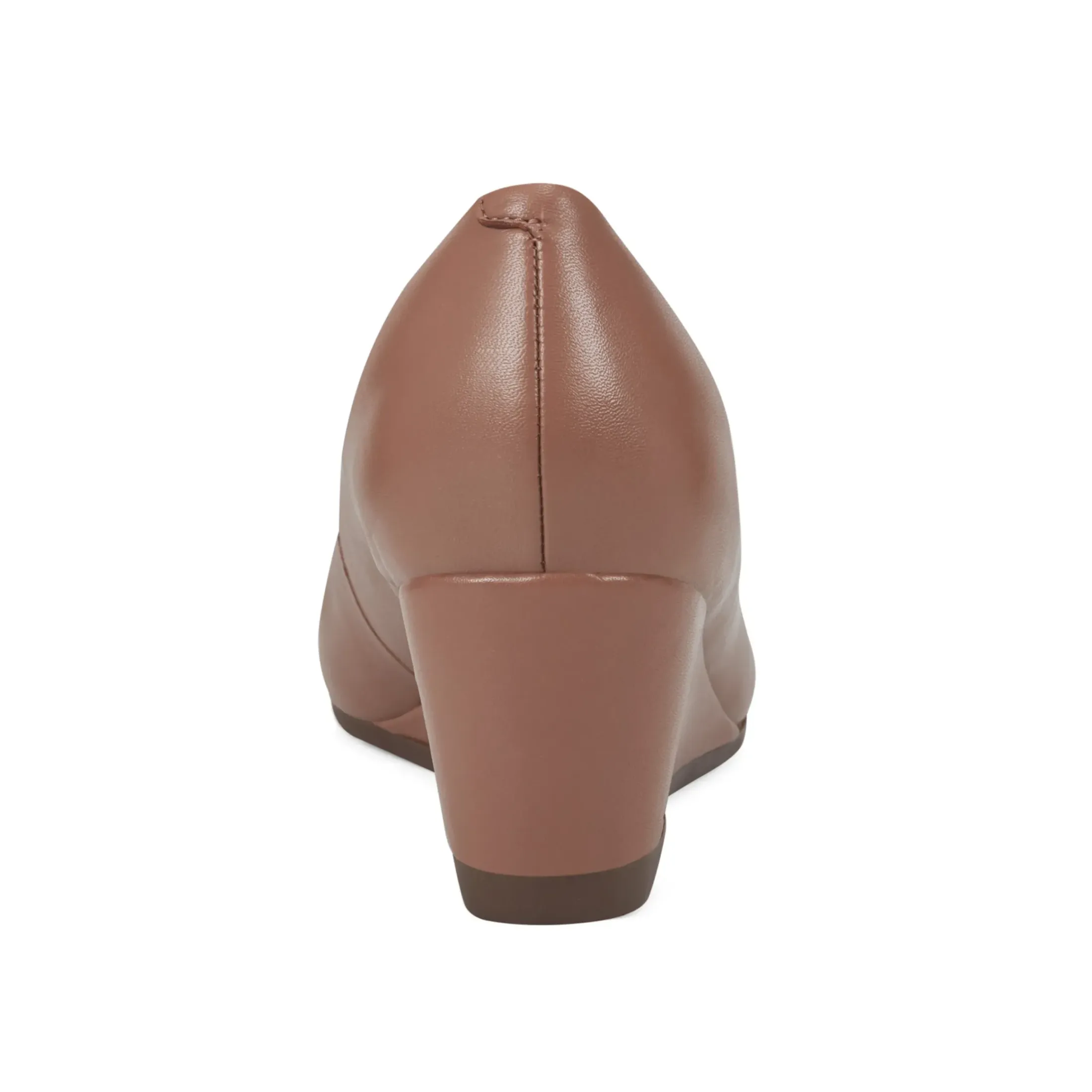 eFlex|eFlex>Easy Spirit Jinger Dress Wedges Tan Leather