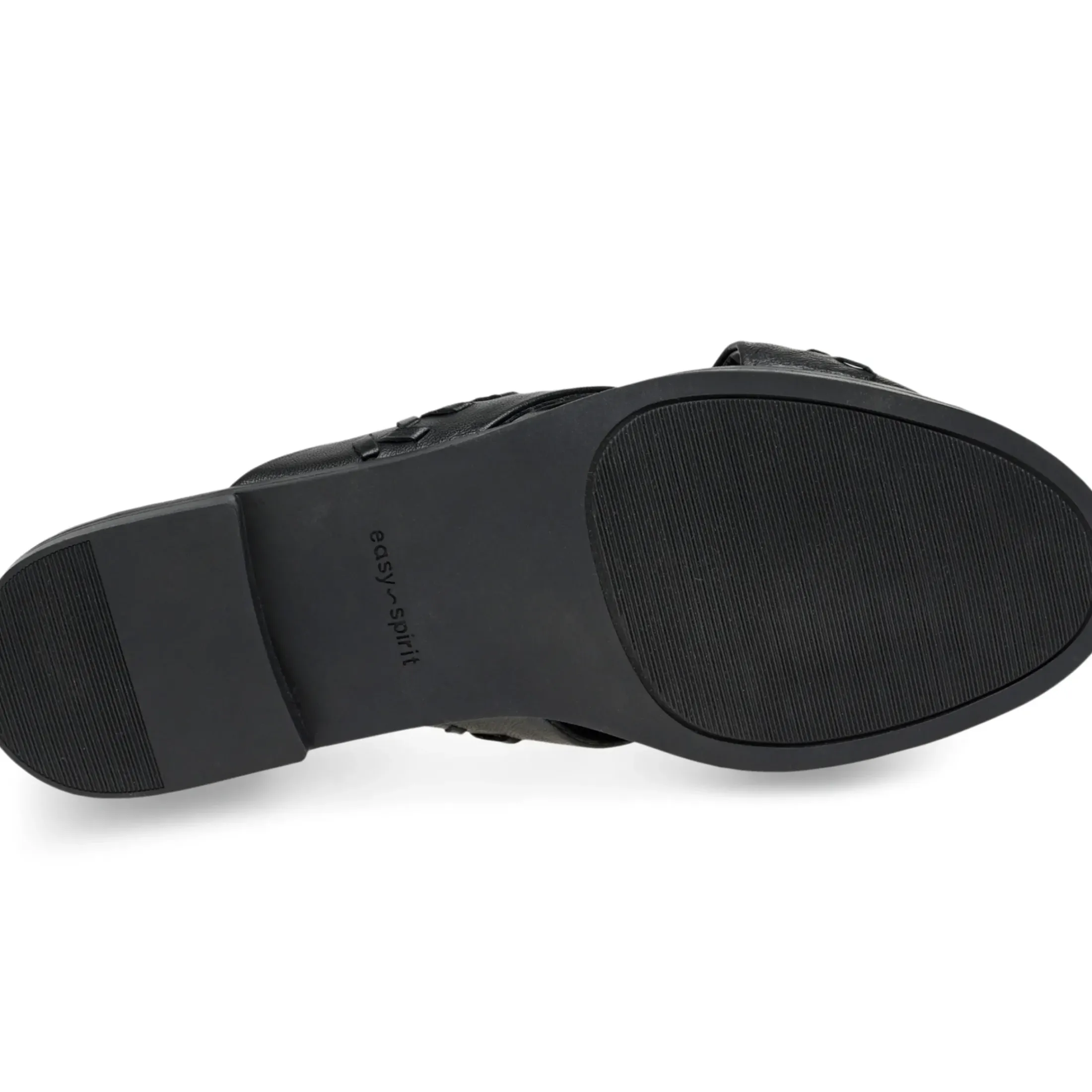 Casual|Flats>Easy Spirit Joella Slide Sandals Black Leather