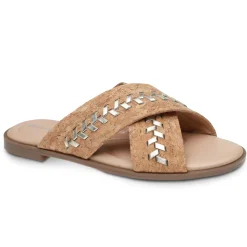 Casual|Flats>Easy Spirit Joella Slide Sandals Natural Cork