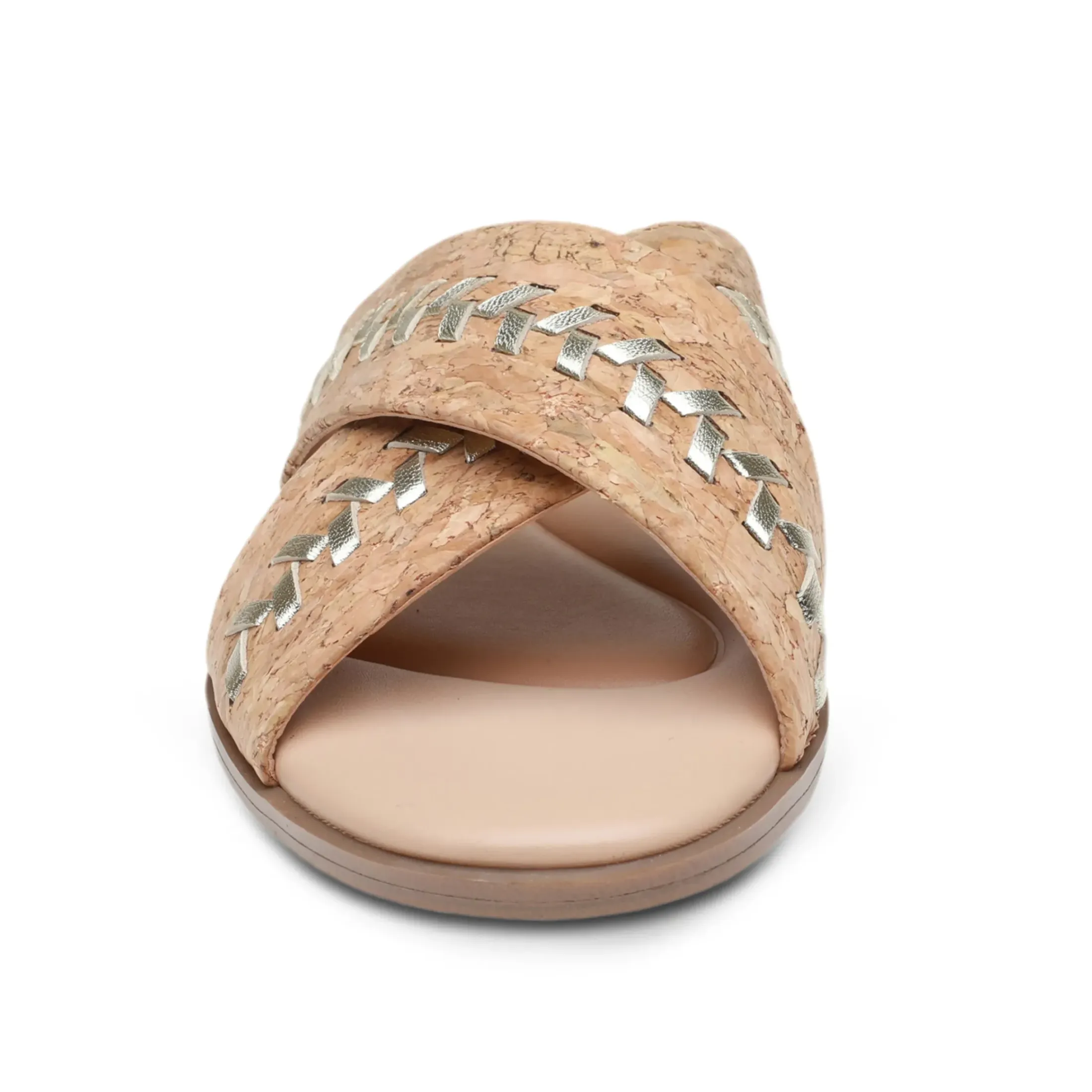 Casual|Flats>Easy Spirit Joella Slide Sandals Natural Cork