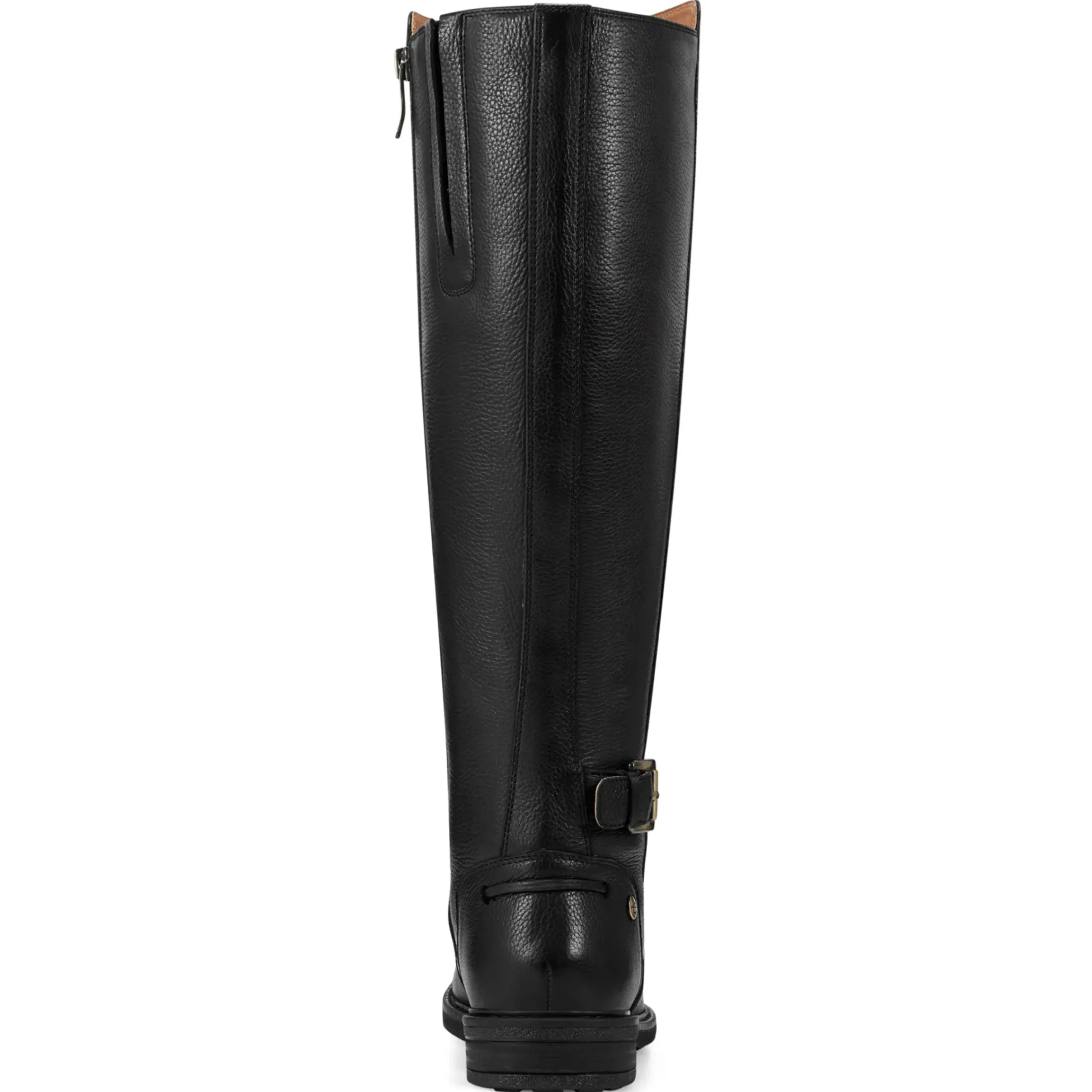 eFlex|eFlex>Easy Spirit Juana Block Heel Casual Boots Black Leather