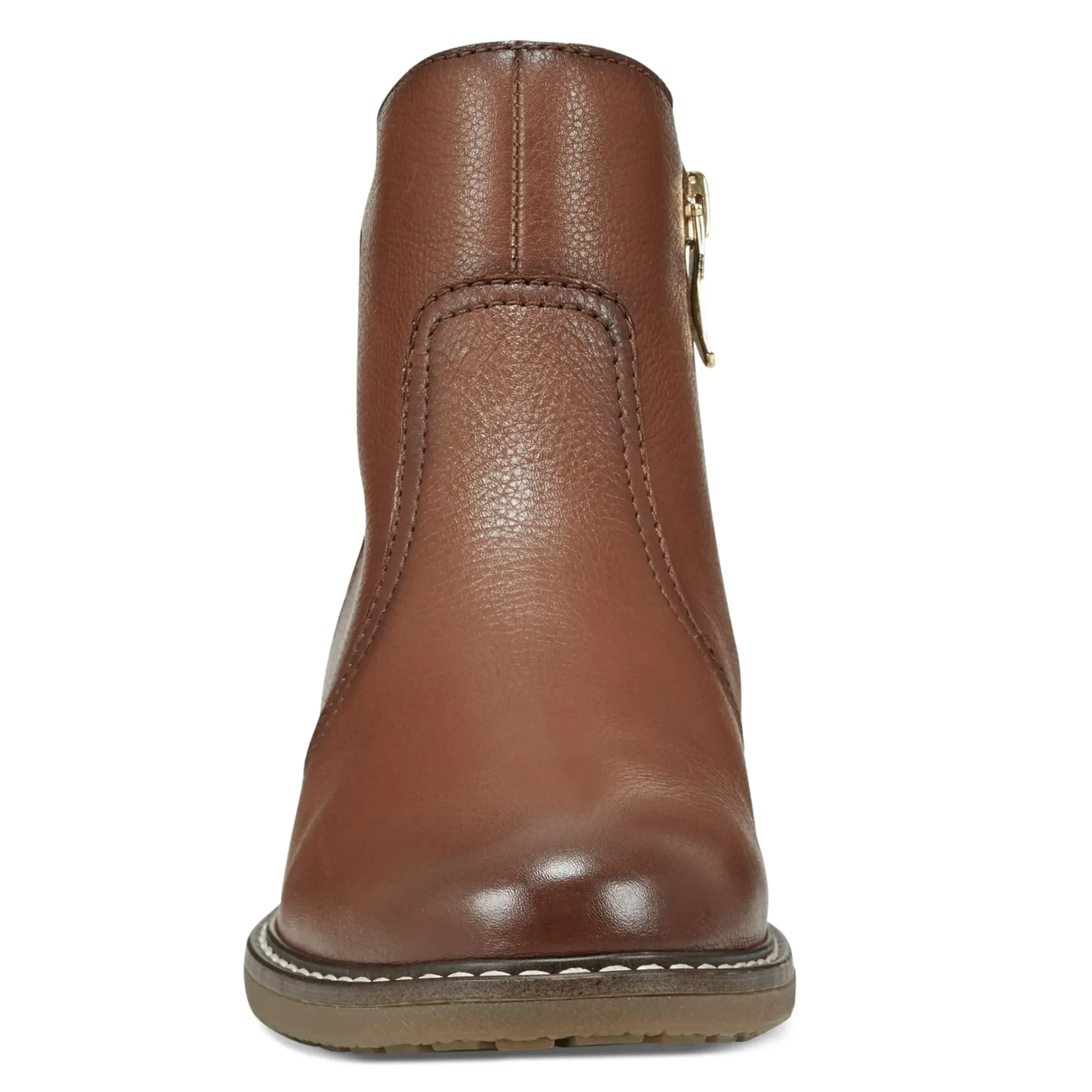 eFlex|eFlex>Easy Spirit Juna Casual Booties Brown Leather