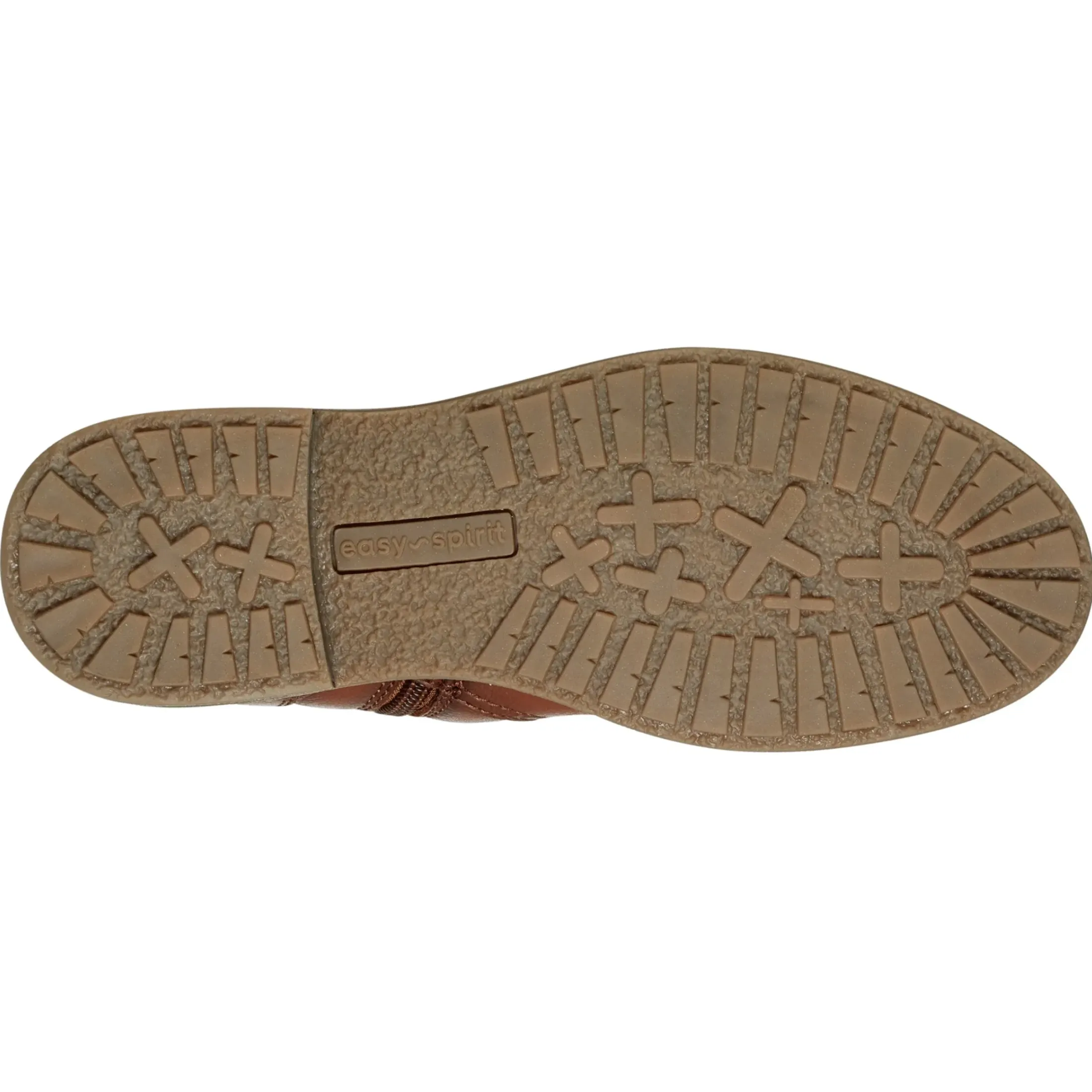 eFlex|eFlex>Easy Spirit Juna Casual Booties Brown Leather