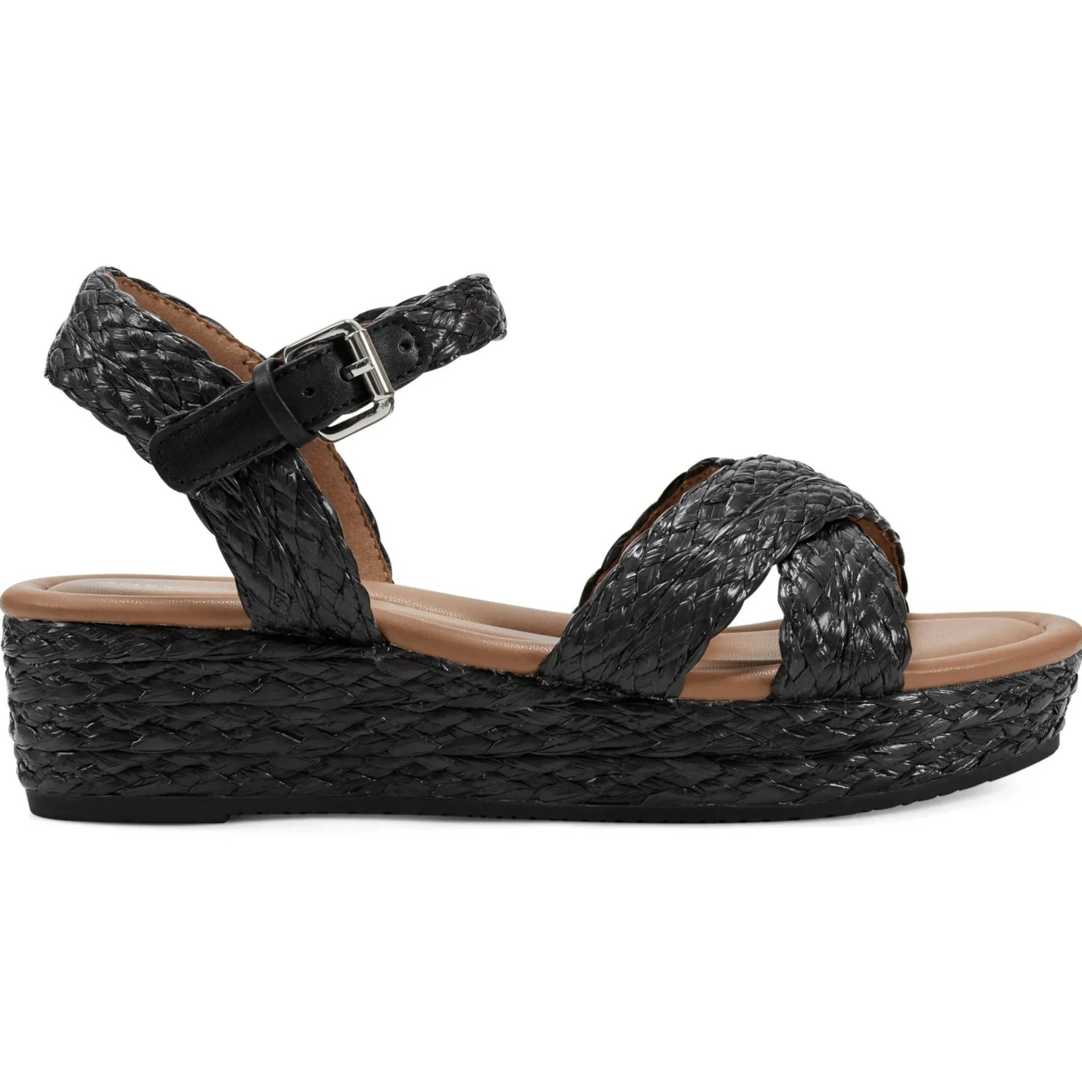 Dress|Sandals>Easy Spirit Karissa Espadrille Sandals Black Raffia