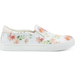 Slip Ons|Slip Ons>Easy Spirit Key Eco Casual Sneakers Recycled Floral Print Leather