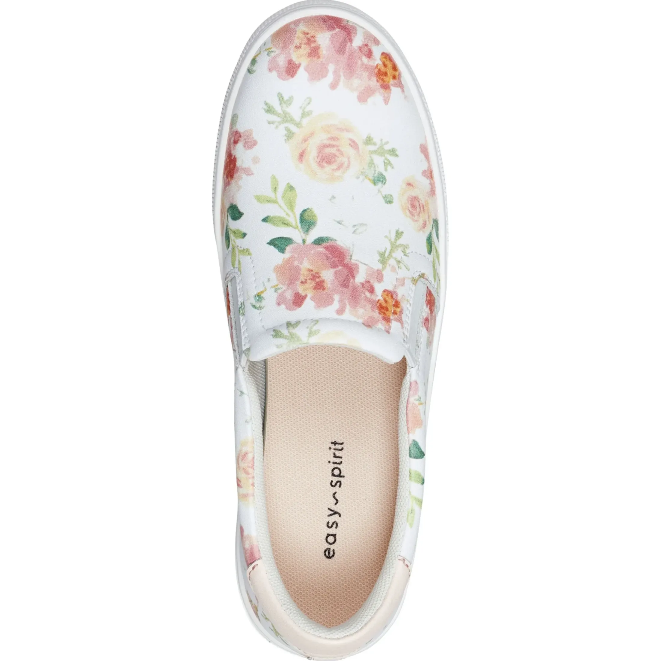 Slip Ons|Slip Ons>Easy Spirit Key Eco Casual Sneakers Recycled Floral Print Leather