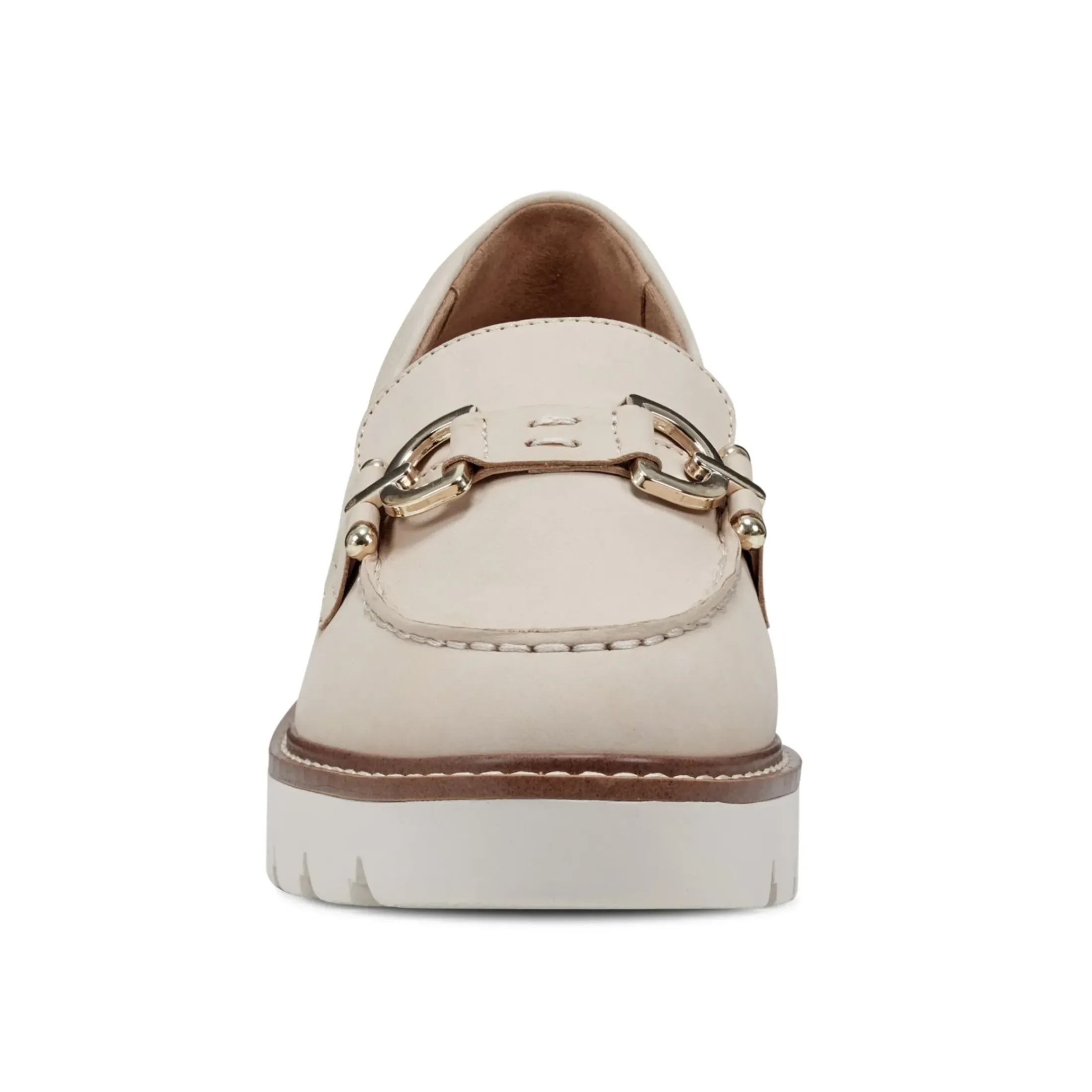 eFlex|eFlex>Easy Spirit Kinndle Lug Sole Casual Loafers Light Natural Nubuck