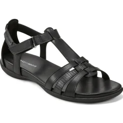 Casual|Sandals>Easy Spirit Leia Adjustable Ankle Strap Sandals Black