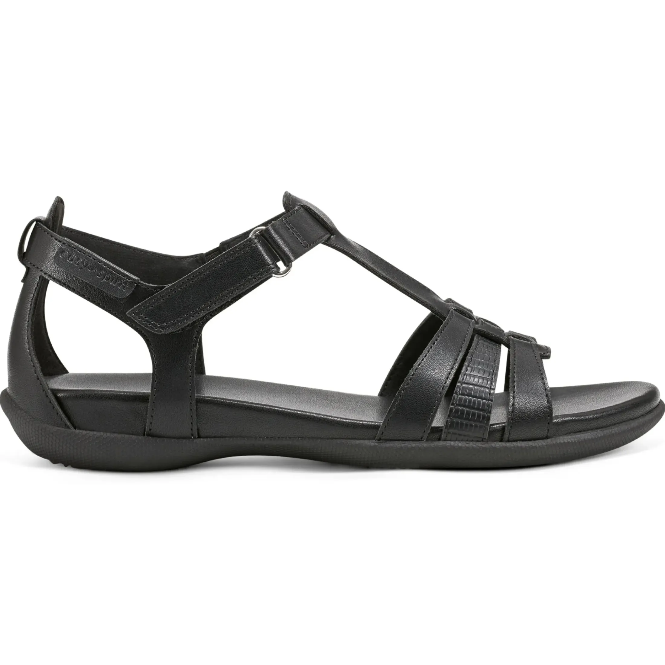 Casual|Sandals>Easy Spirit Leia Adjustable Ankle Strap Sandals Black