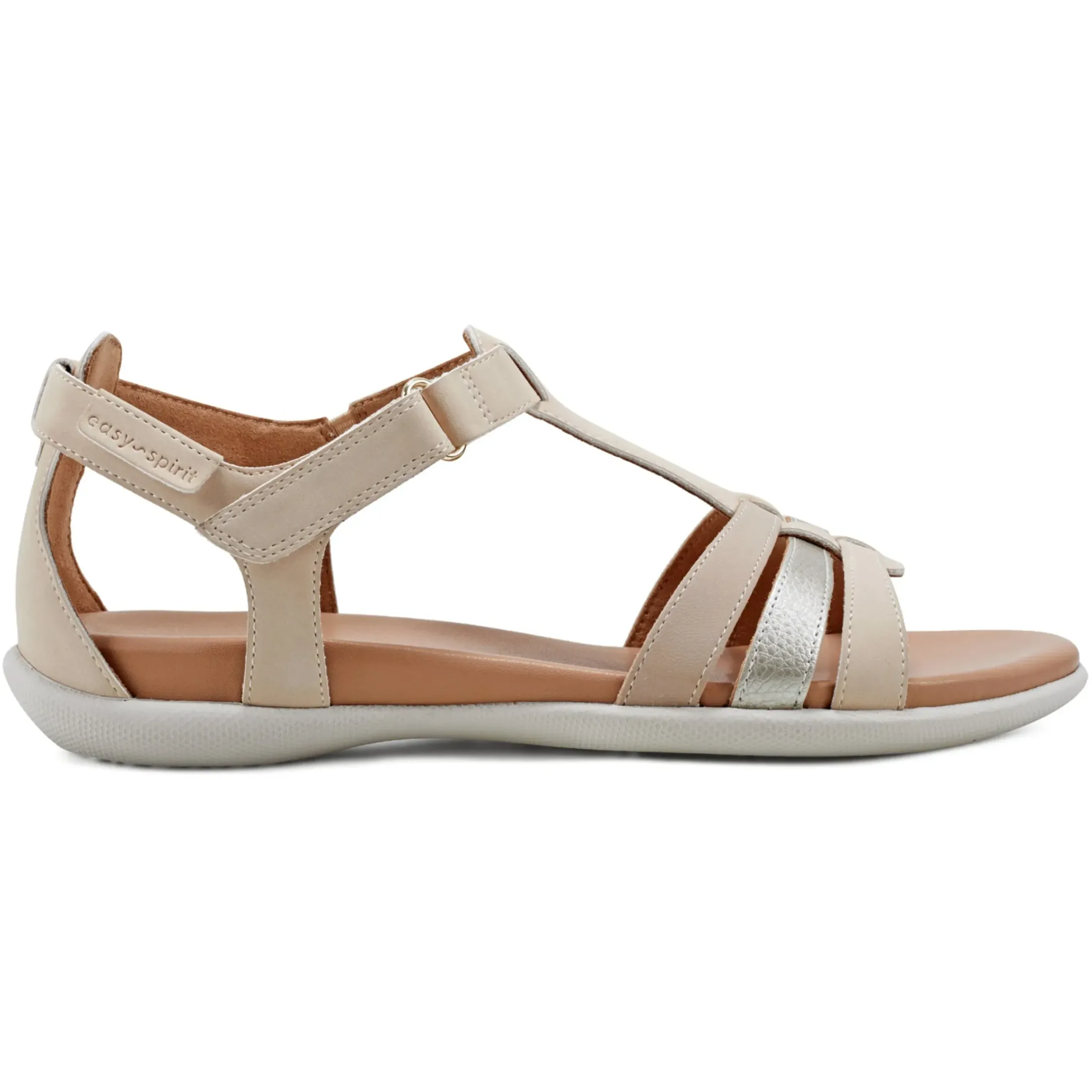 Casual|Sandals>Easy Spirit Leia Adjustable Ankle Strap Sandals Ligth Natural