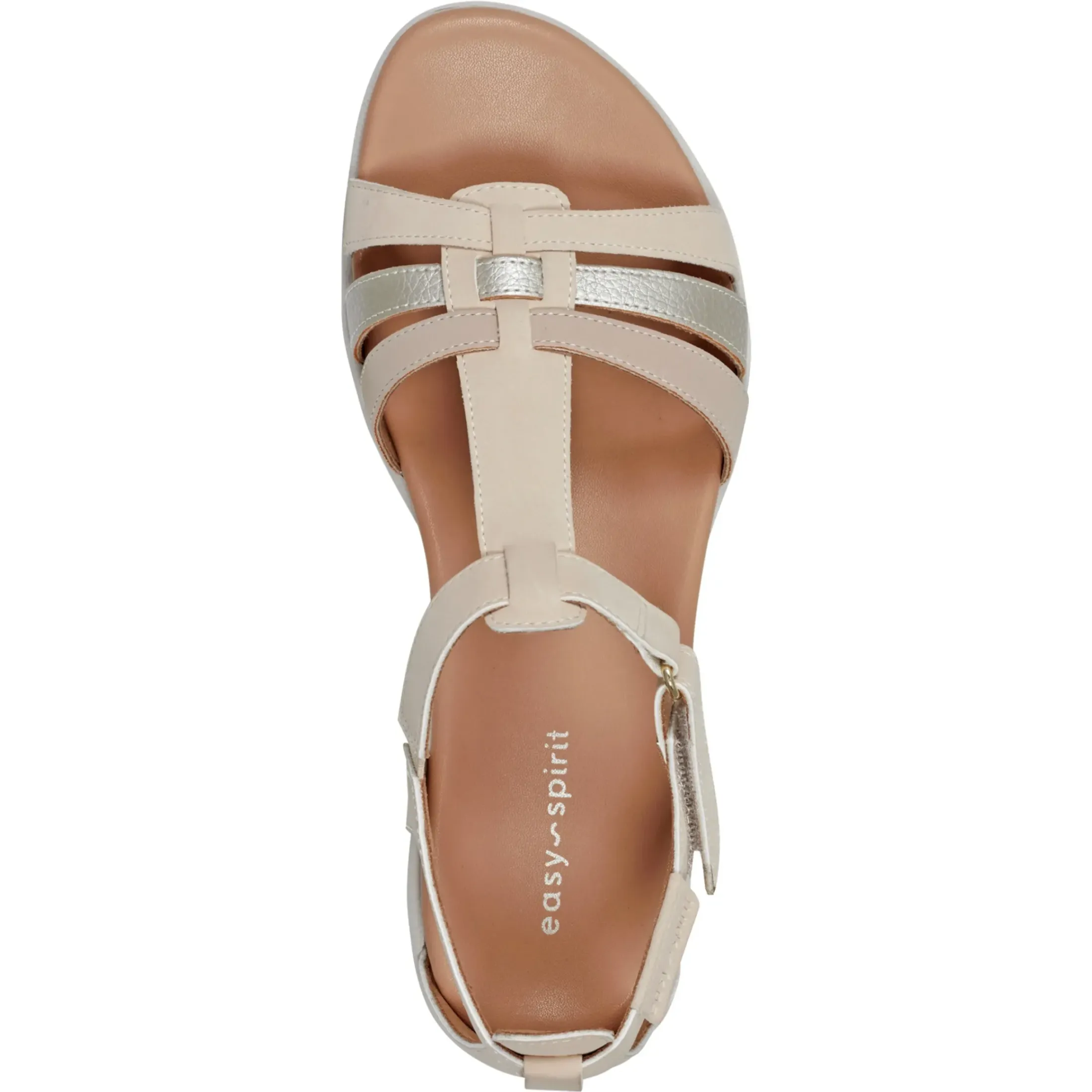Casual|Sandals>Easy Spirit Leia Adjustable Ankle Strap Sandals Ligth Natural