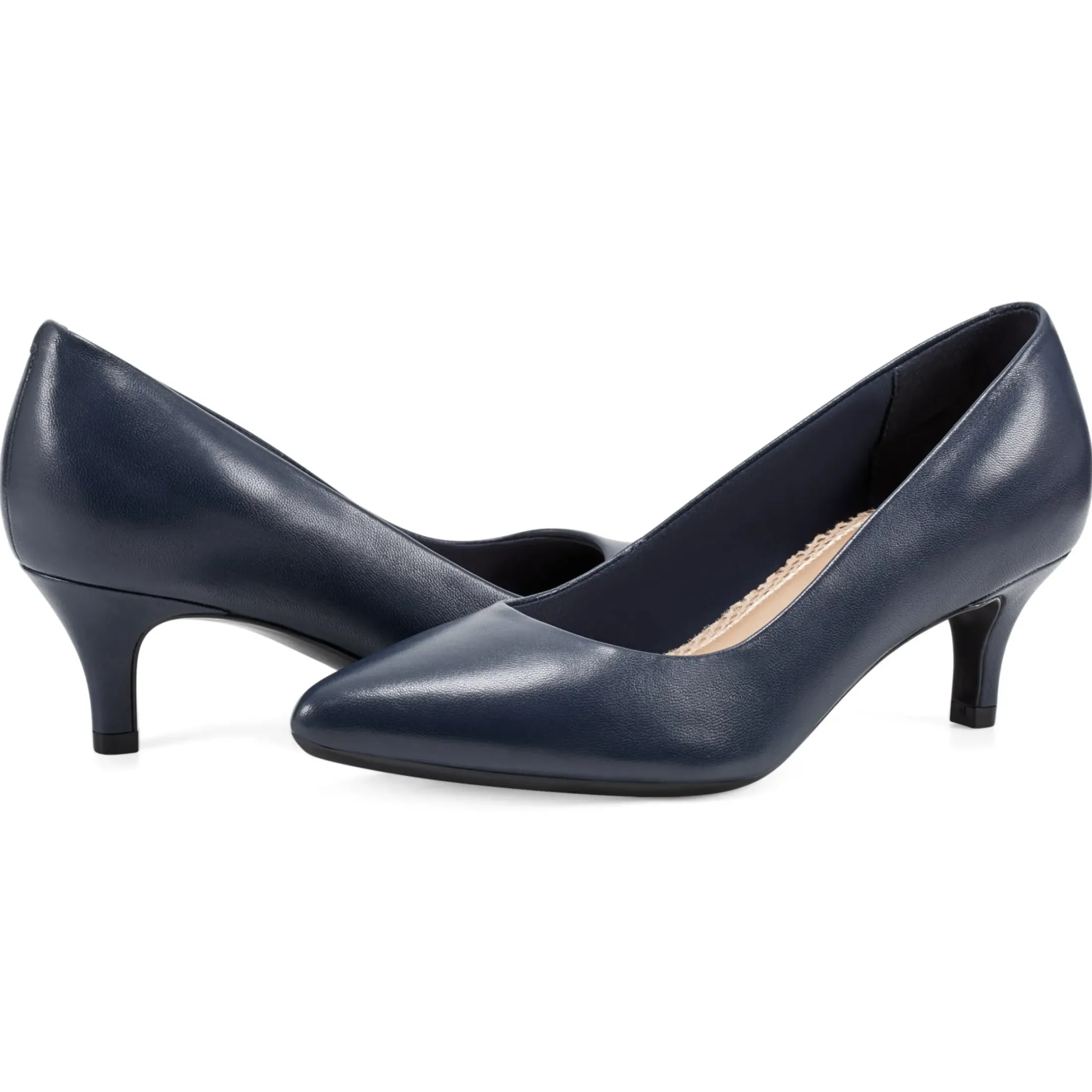 Mid Heels|Pumps>Easy Spirit Lexie Pumps Navy Leather