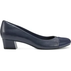 Libie Dress Pumps|Low Heels>Easy Spirit Libie Dress Pumps Navy Leather