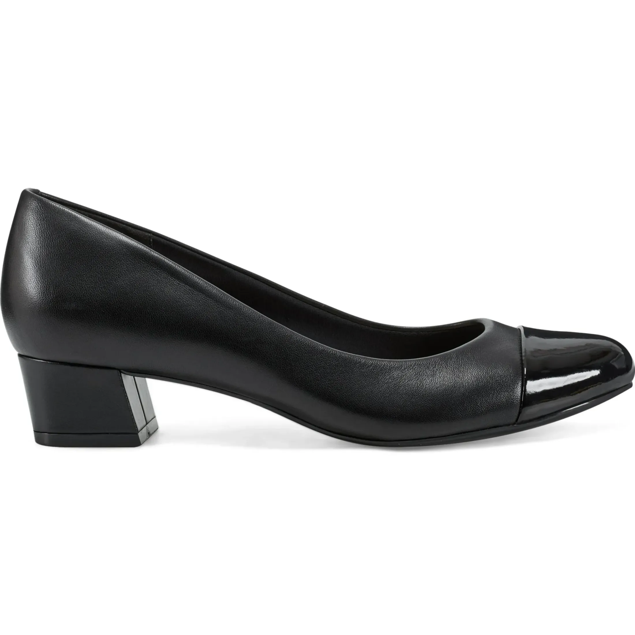 Low Heels|Libie Dress Pumps>Easy Spirit Libie Dress Pumps Black Leather