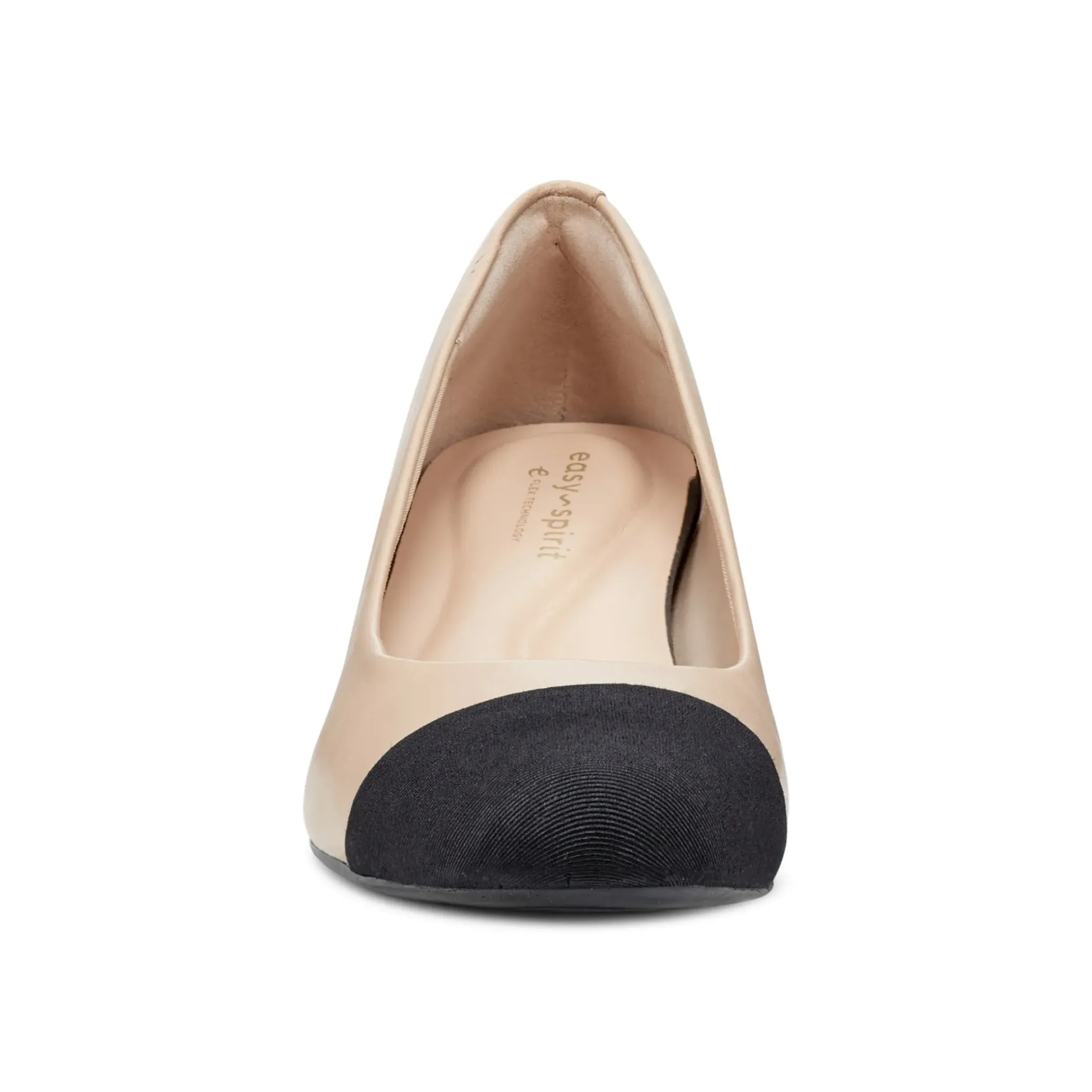 eFlex|eFlex>Easy Spirit Libie Dress Pumps Natural Leather