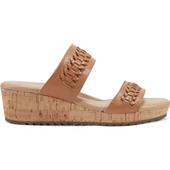 Dress|Sandals>Easy Spirit Lillia Platform Wedge Sandals Brown Leather