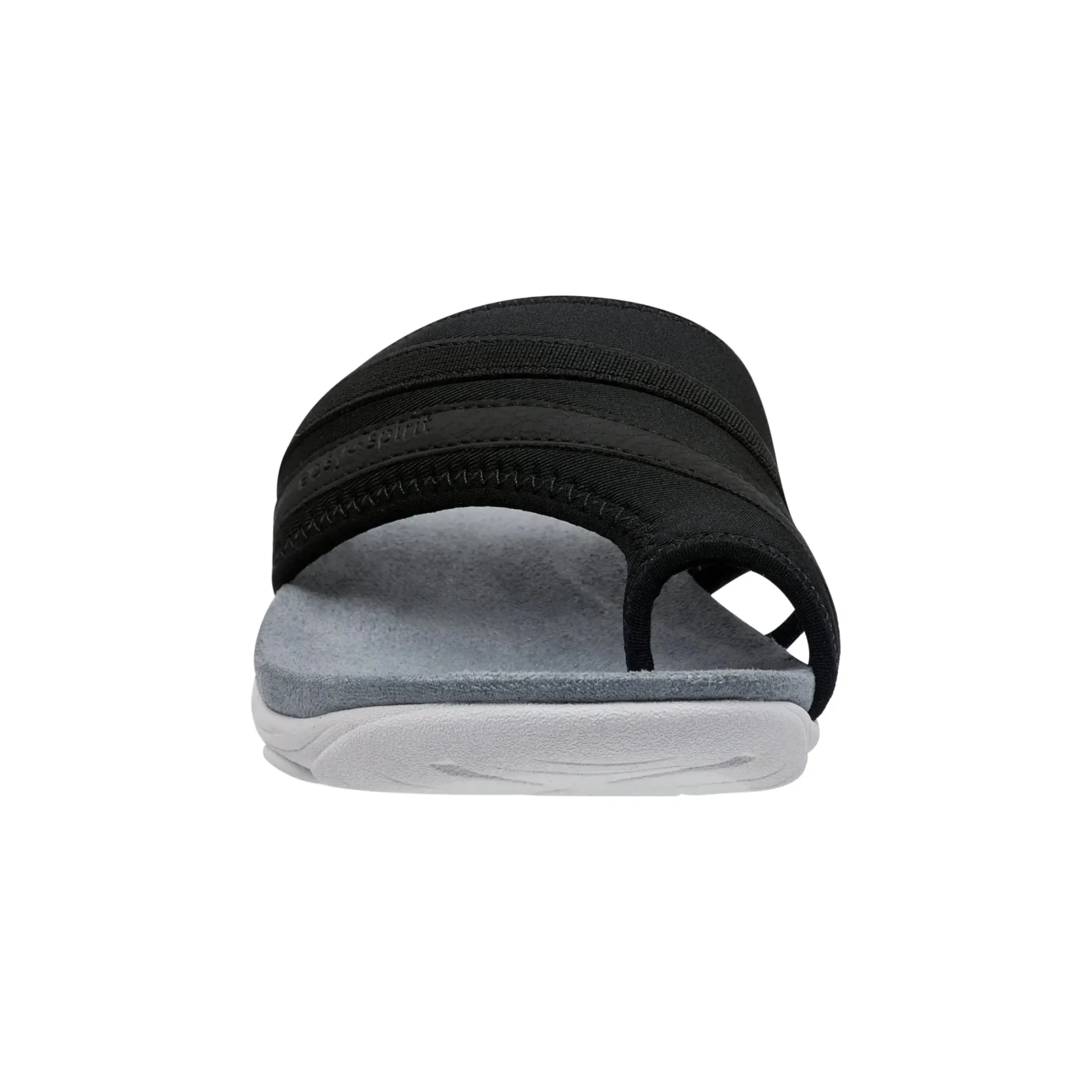 Casual|Flats>Easy Spirit Lola Slip On Sandals Black Fabric