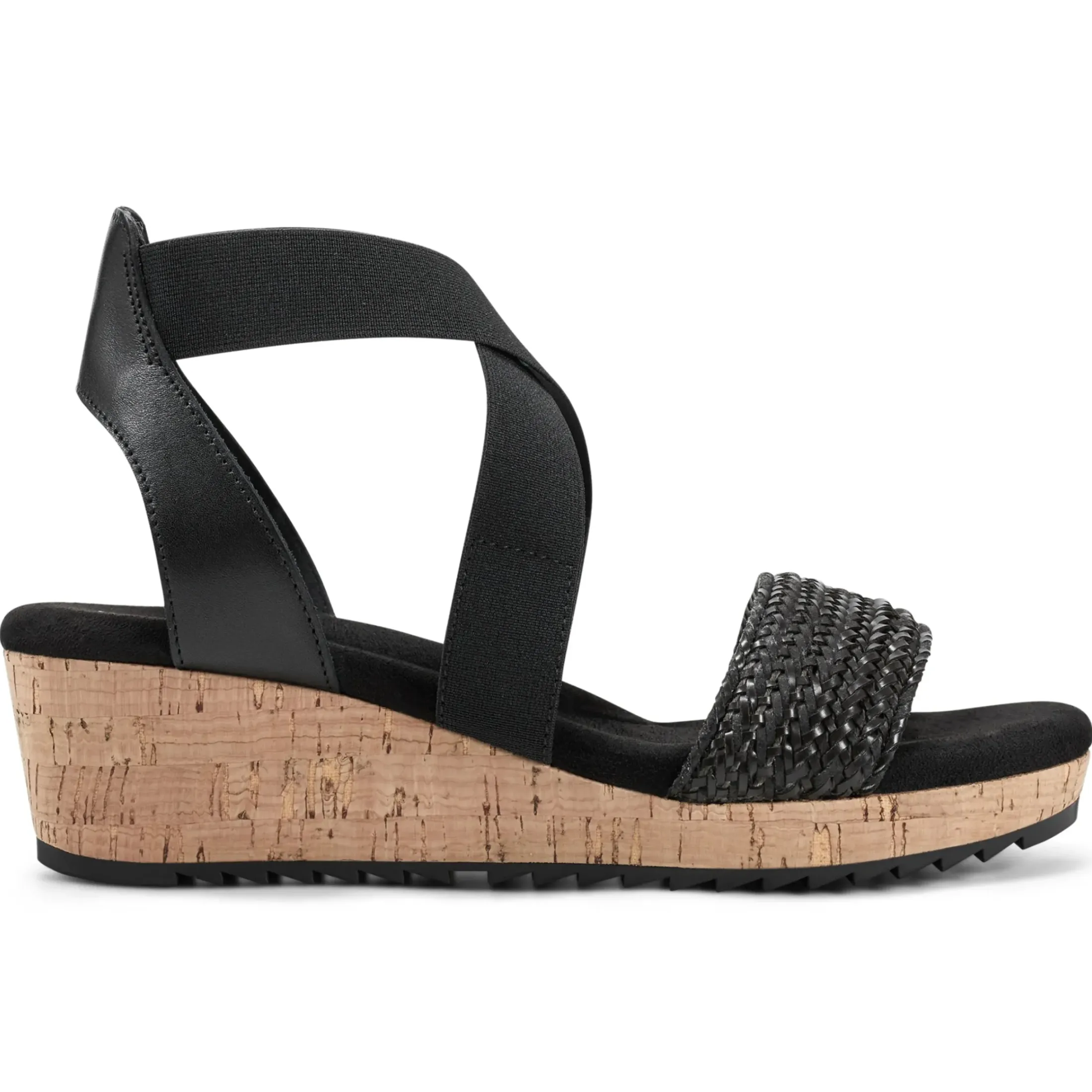 Dress|Sandals>Easy Spirit Lorena Wedge Sandals Black