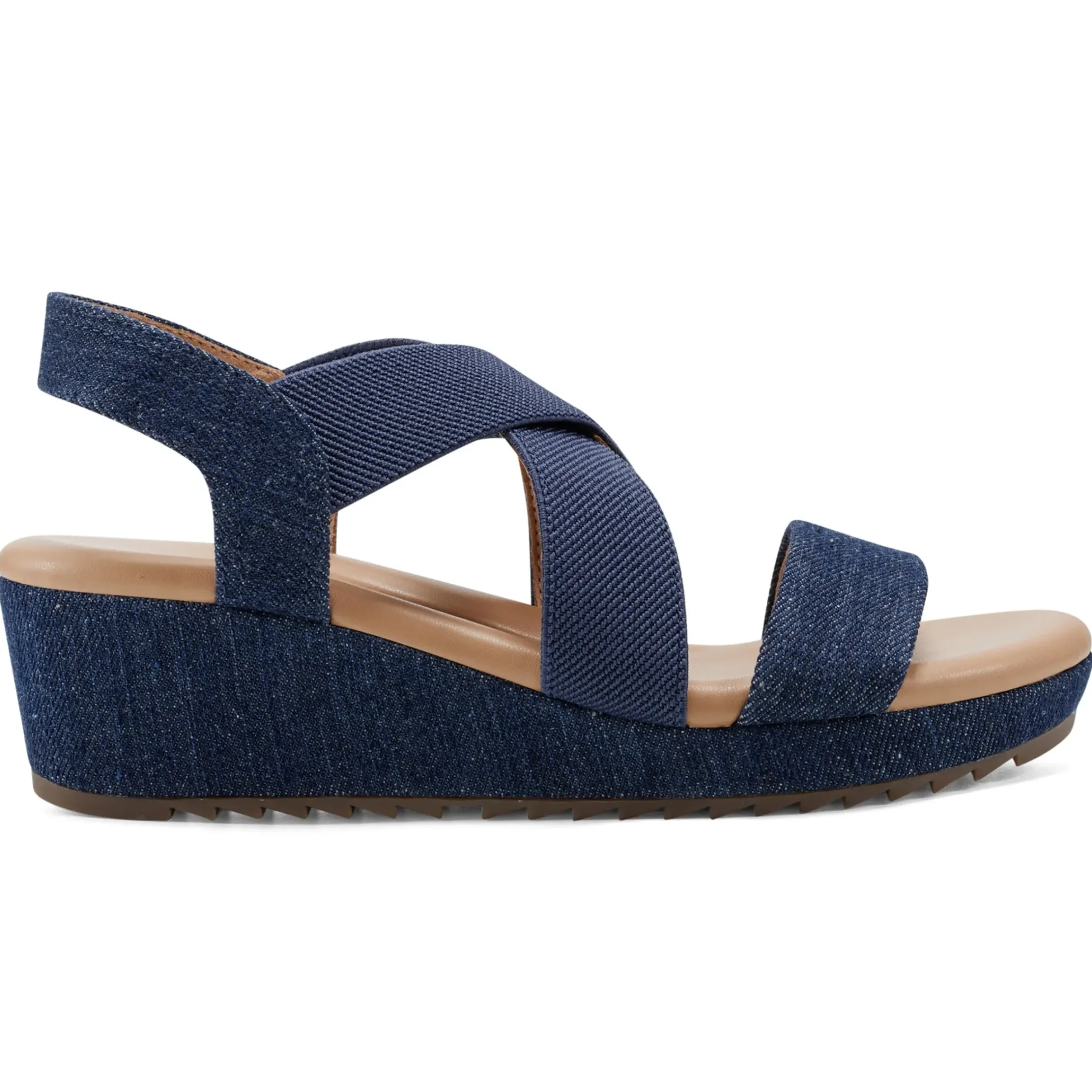 Dress|Sandals>Easy Spirit Lucille Platform Wedge Sandals Denim