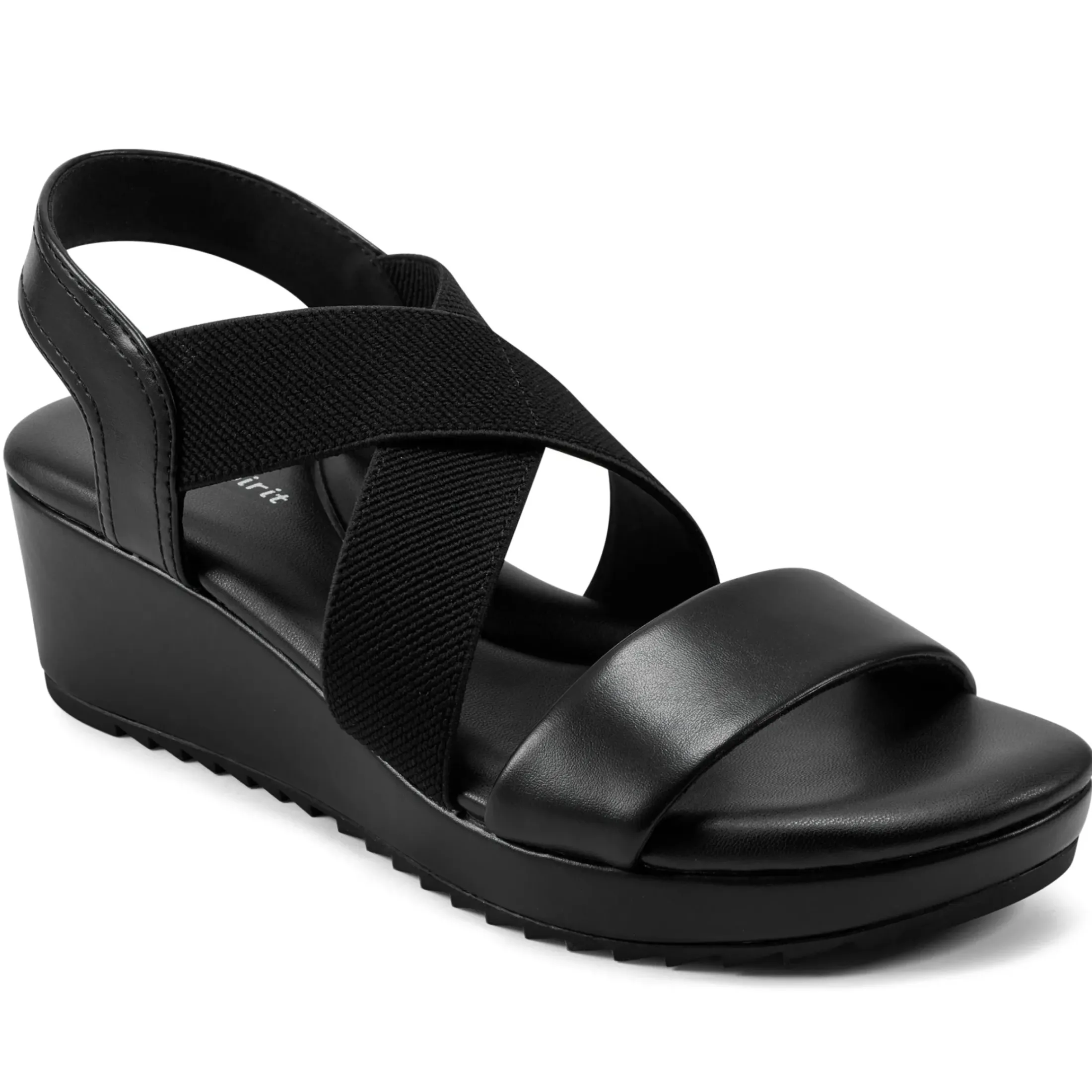 Dress|Sandals>Easy Spirit Lucille Platform Wedge Sandals Black
