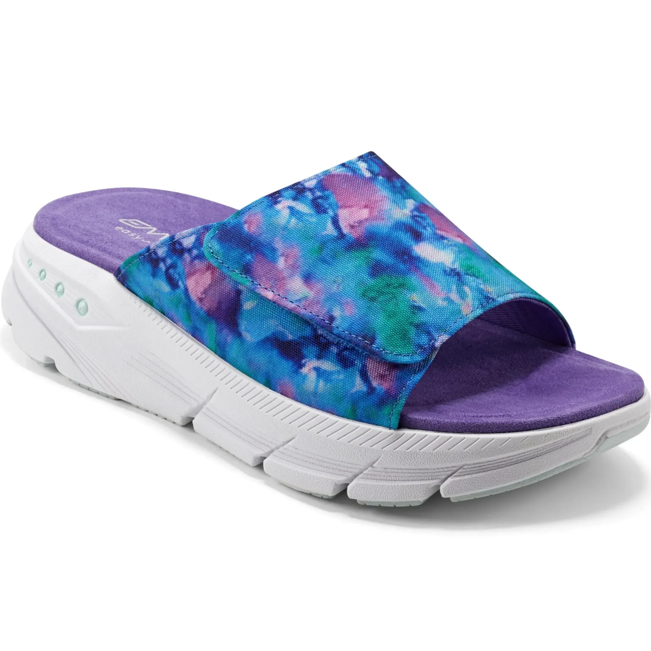 eMove|Sport>Easy Spirit Mahya EMOVE Walking Sandals Blue Multi Tie Dye