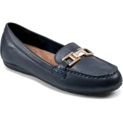 eFlex|eFlex>Easy Spirit Mallorie Casual Loafers Navy Leather