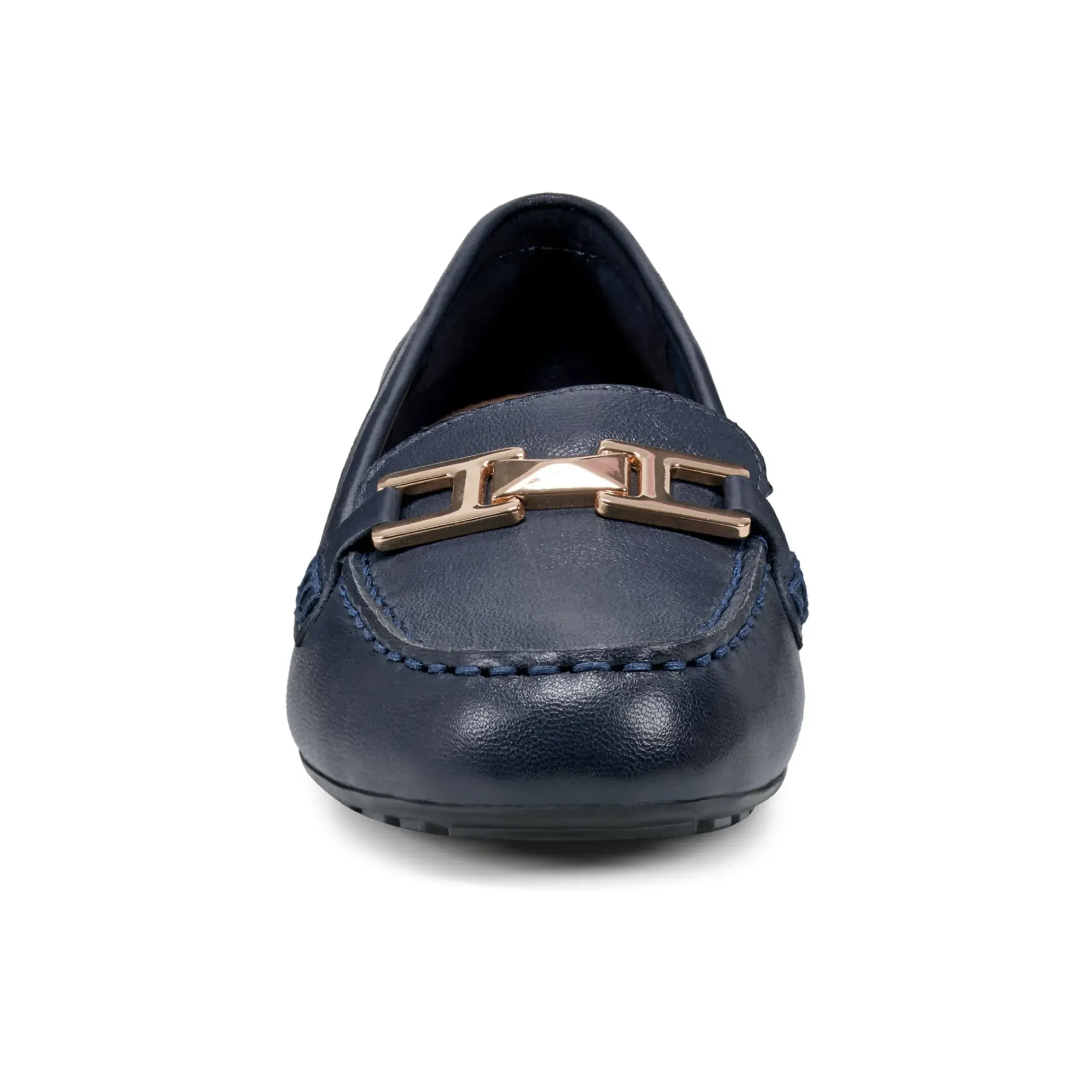eFlex|eFlex>Easy Spirit Mallorie Casual Loafers Navy Leather