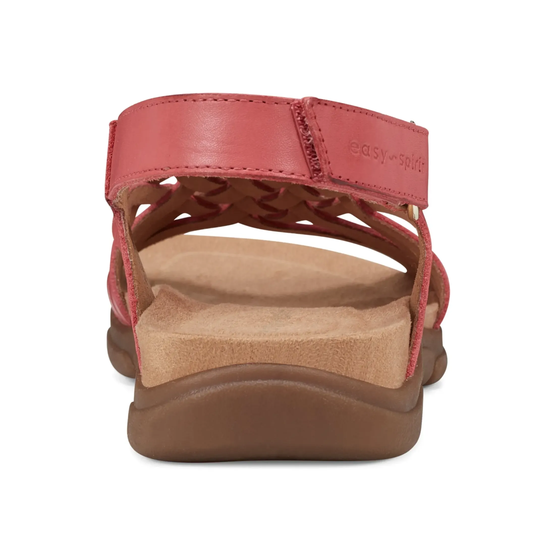 Mar|Casual>Easy Spirit Mar Sandals Coral Leather