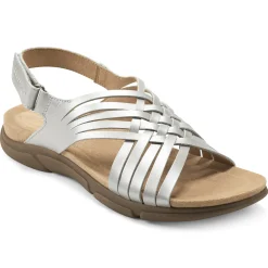 Mar|Casual>Easy Spirit Mar Sandals Silver Pearlized