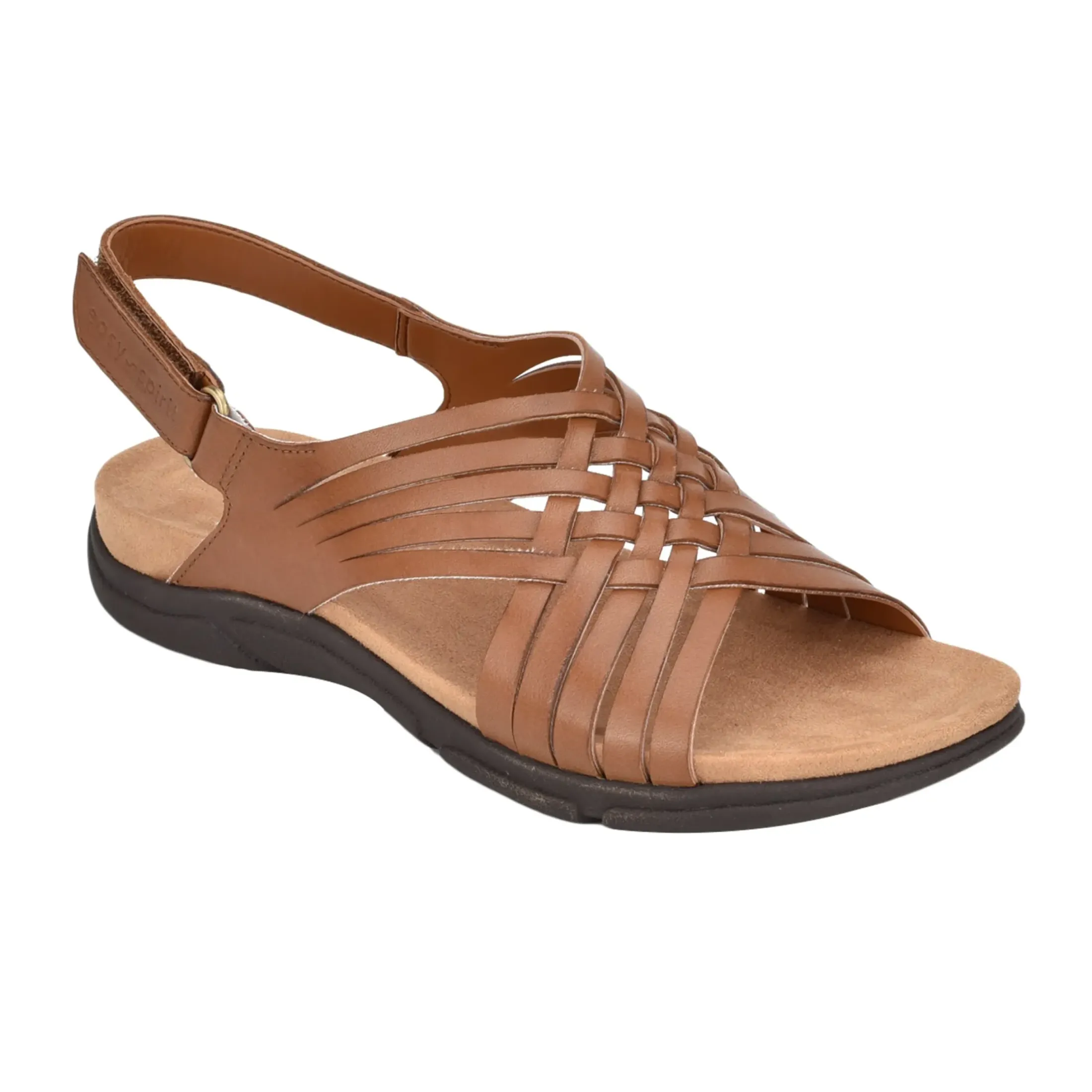 Mar|Casual>Easy Spirit Mar Sandals Brown Leather