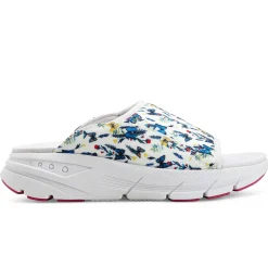 eMove|Sport>Easy Spirit Maria EMOVE Slip On Walking Sandals White Multi Butterfly Floral