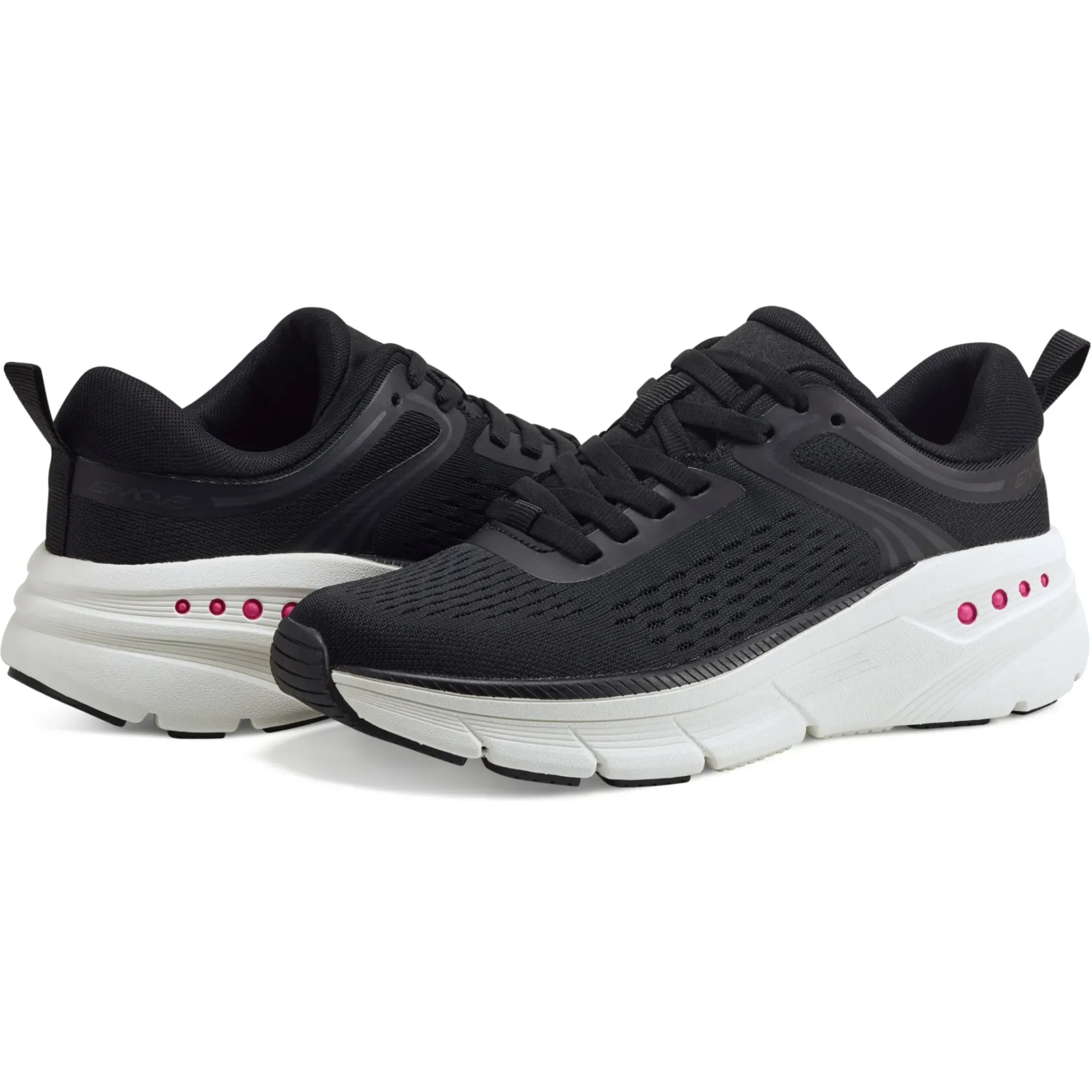 eMove|Sneakers>Easy Spirit Maxine EMOVE Walking Shoes Black Knit