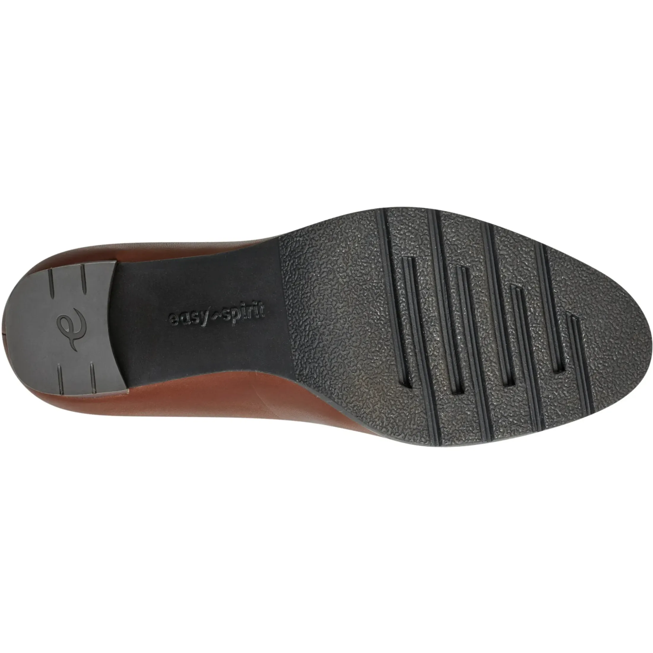 eFlex|eFlex>Easy Spirit Mckay Lug Sole Dress Pumps Brown Leather