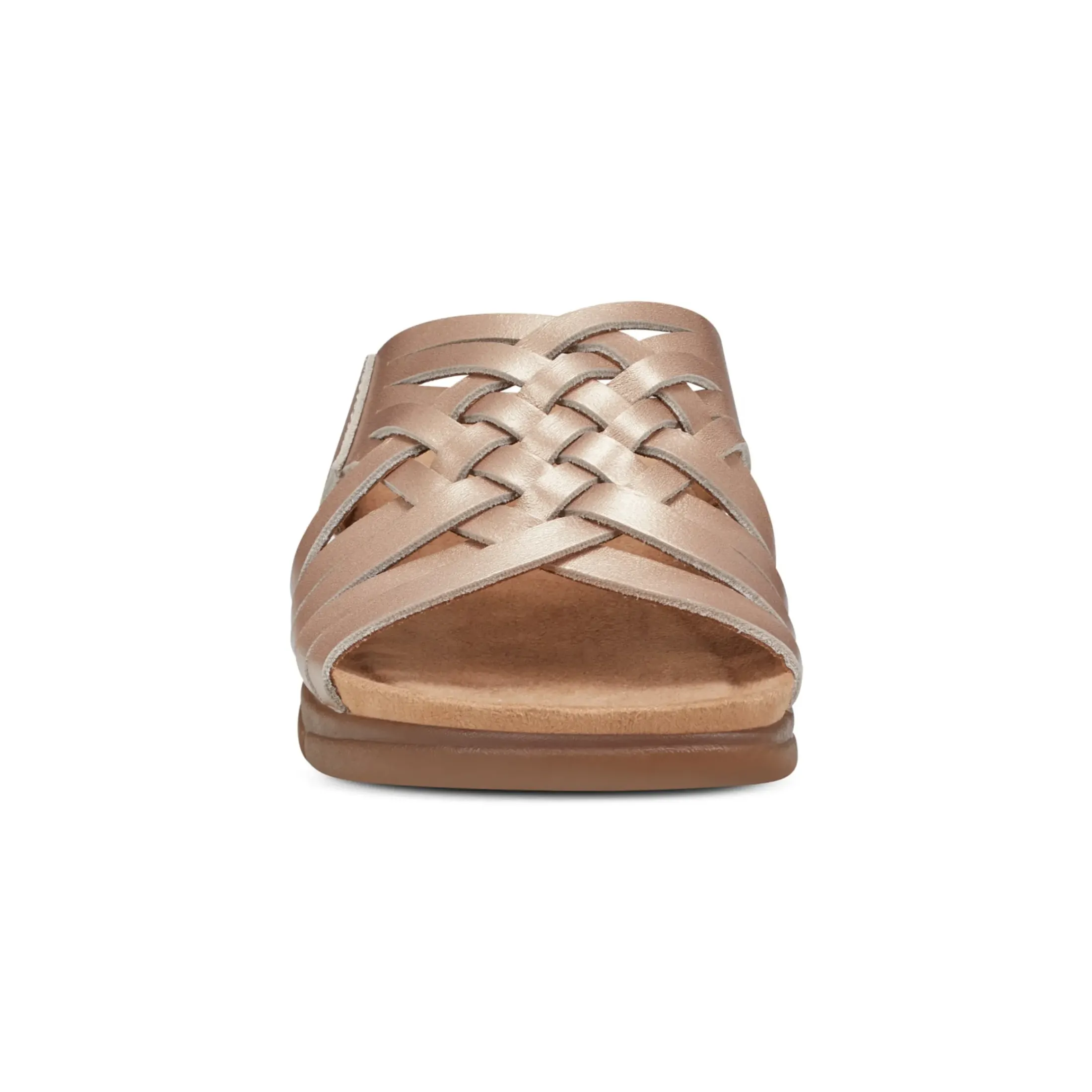 Mar|Casual>Easy Spirit Meadow Slip On Sandals Bronze Leather