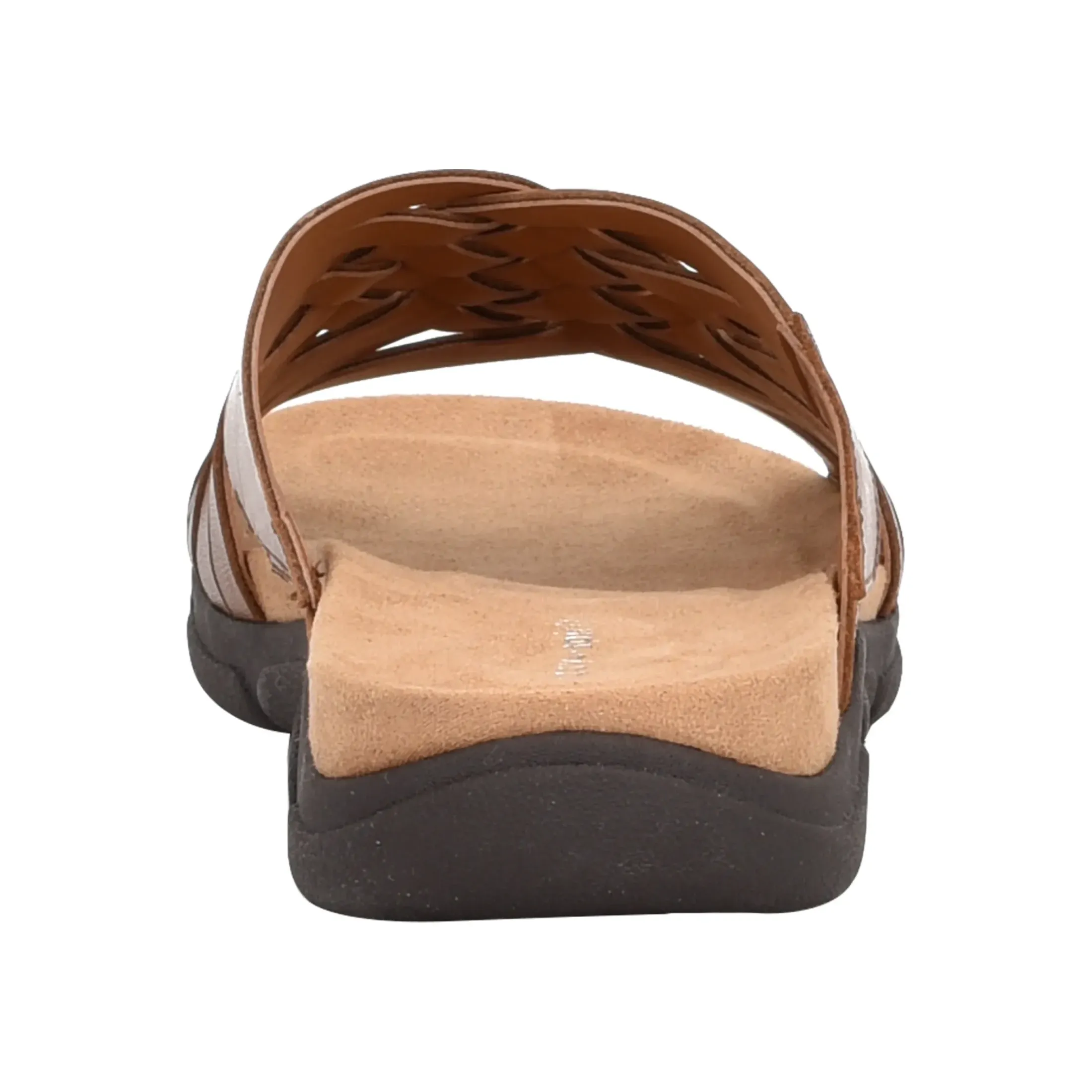 Mar|Casual>Easy Spirit Meadow Slip On Sandals Brown Leather