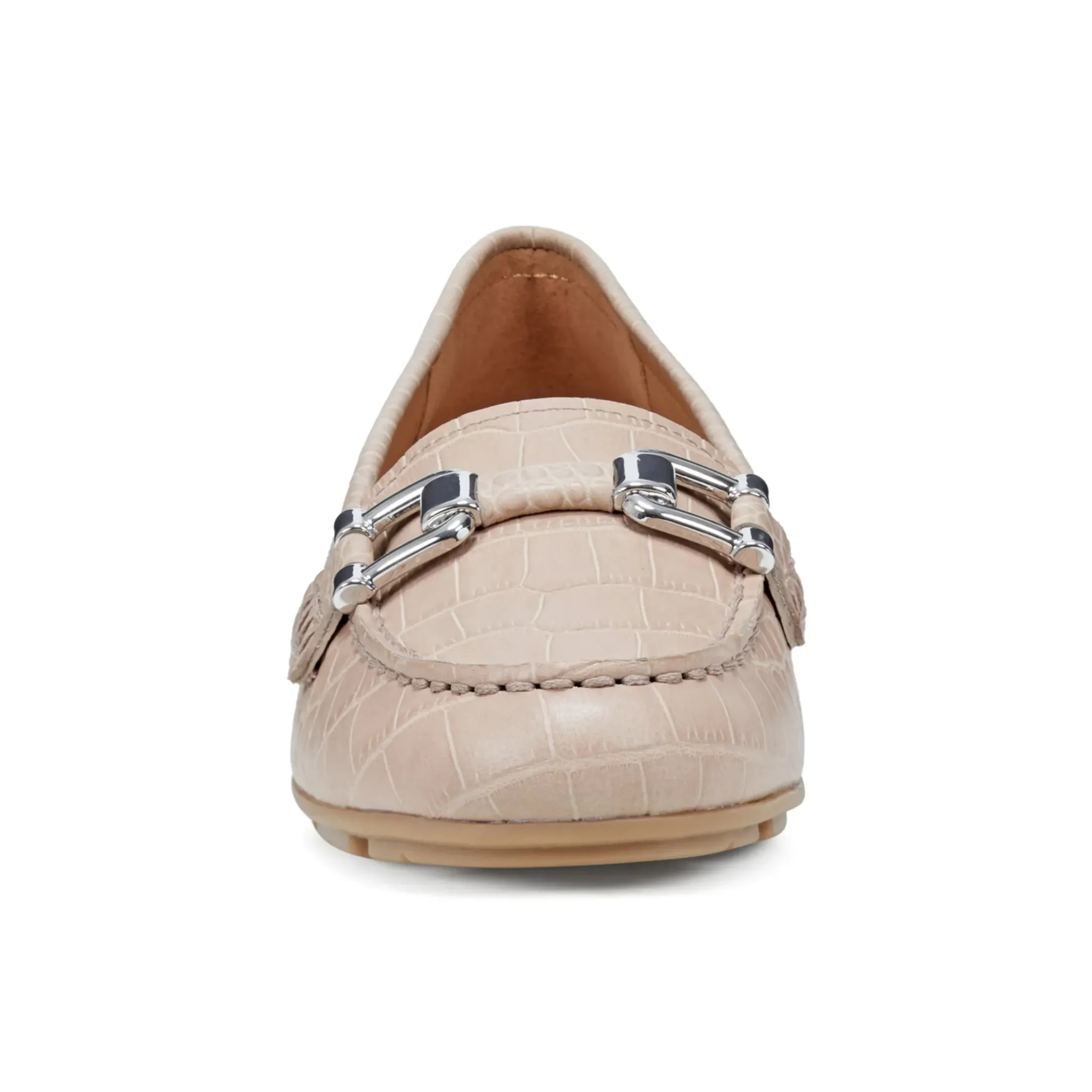 Slip Ons|Slip Ons>Easy Spirit Megan Casual Loafers Natural Croco