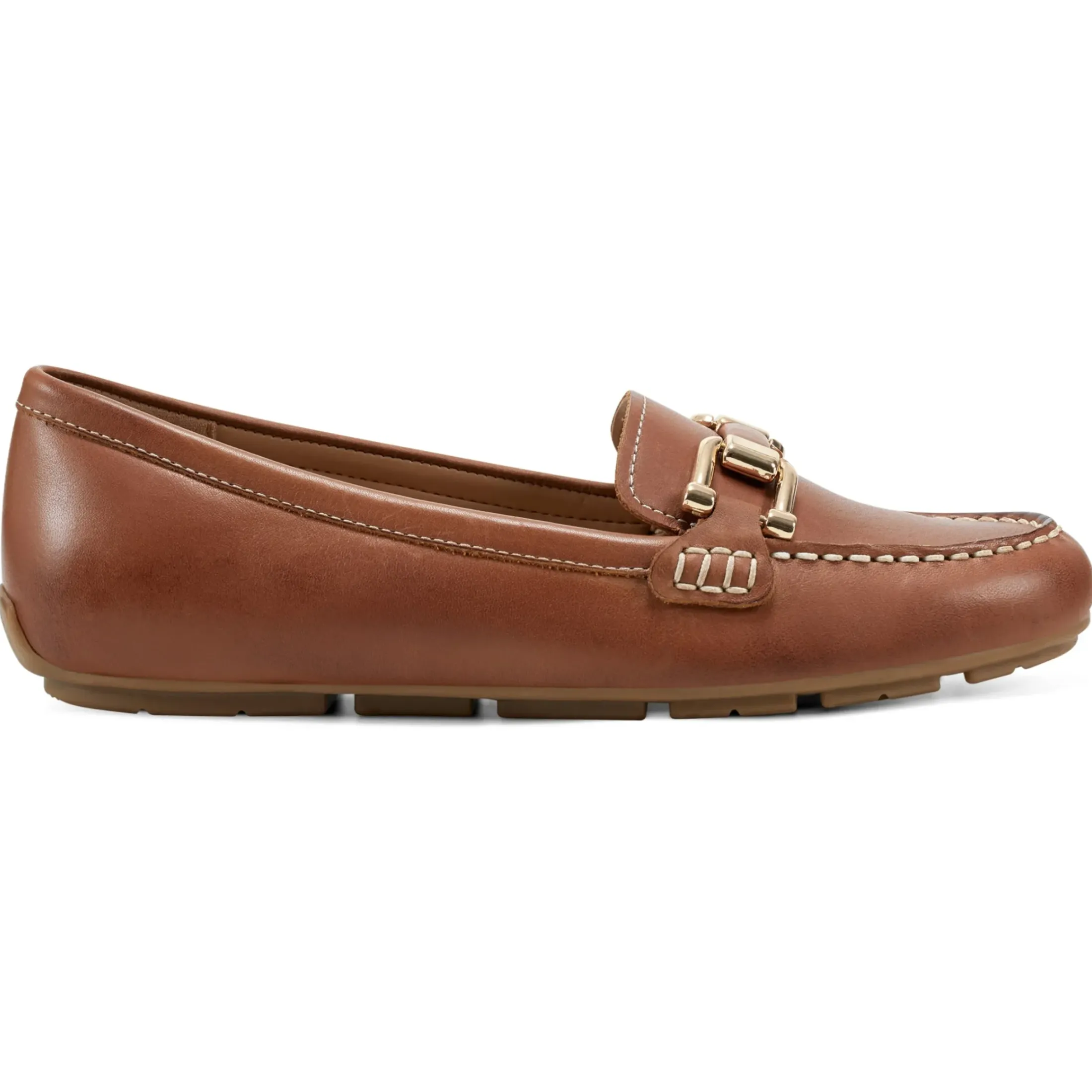 Loafers|Loafers>Easy Spirit Megan Casual Loafers Brown Leather