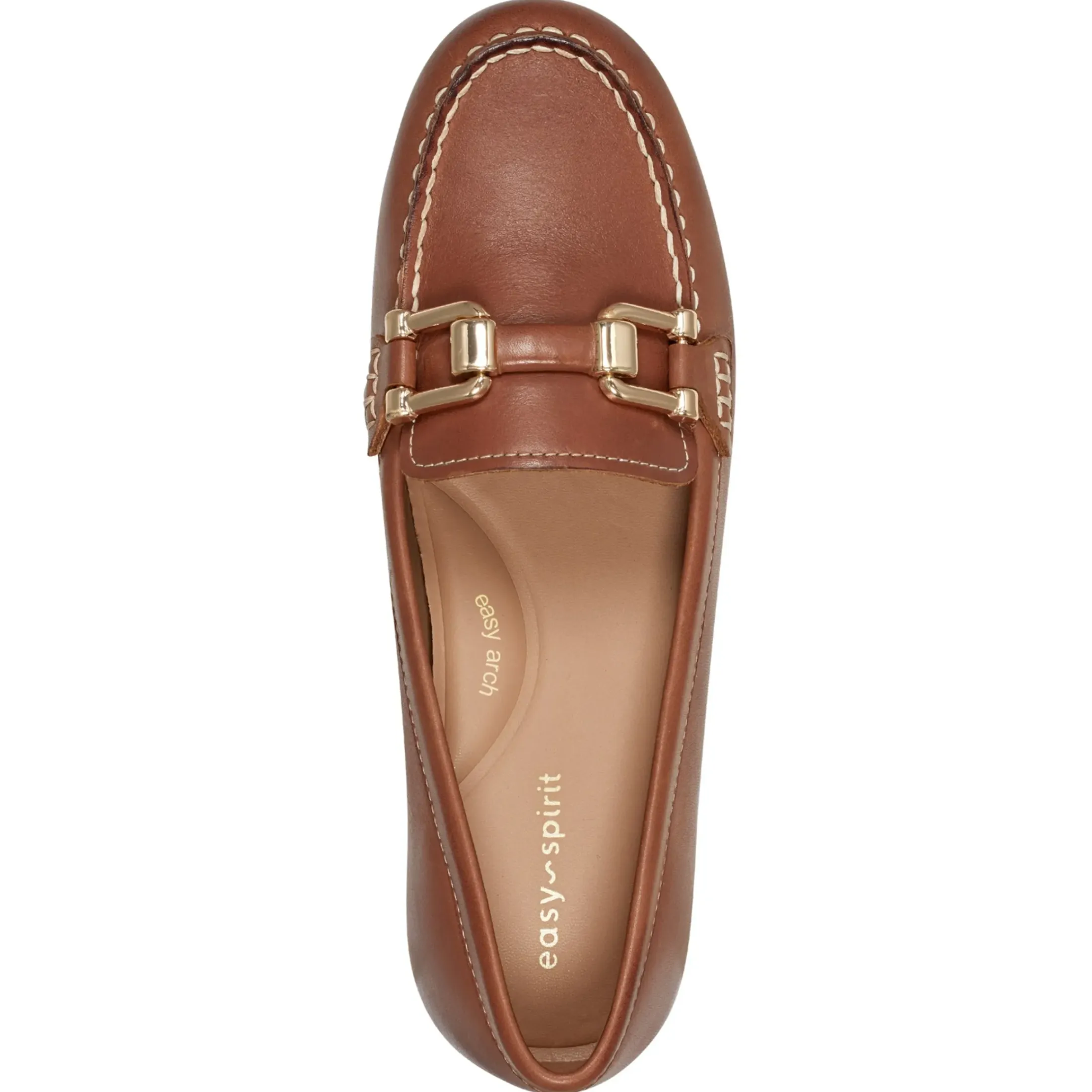 Loafers|Loafers>Easy Spirit Megan Casual Loafers Brown Leather