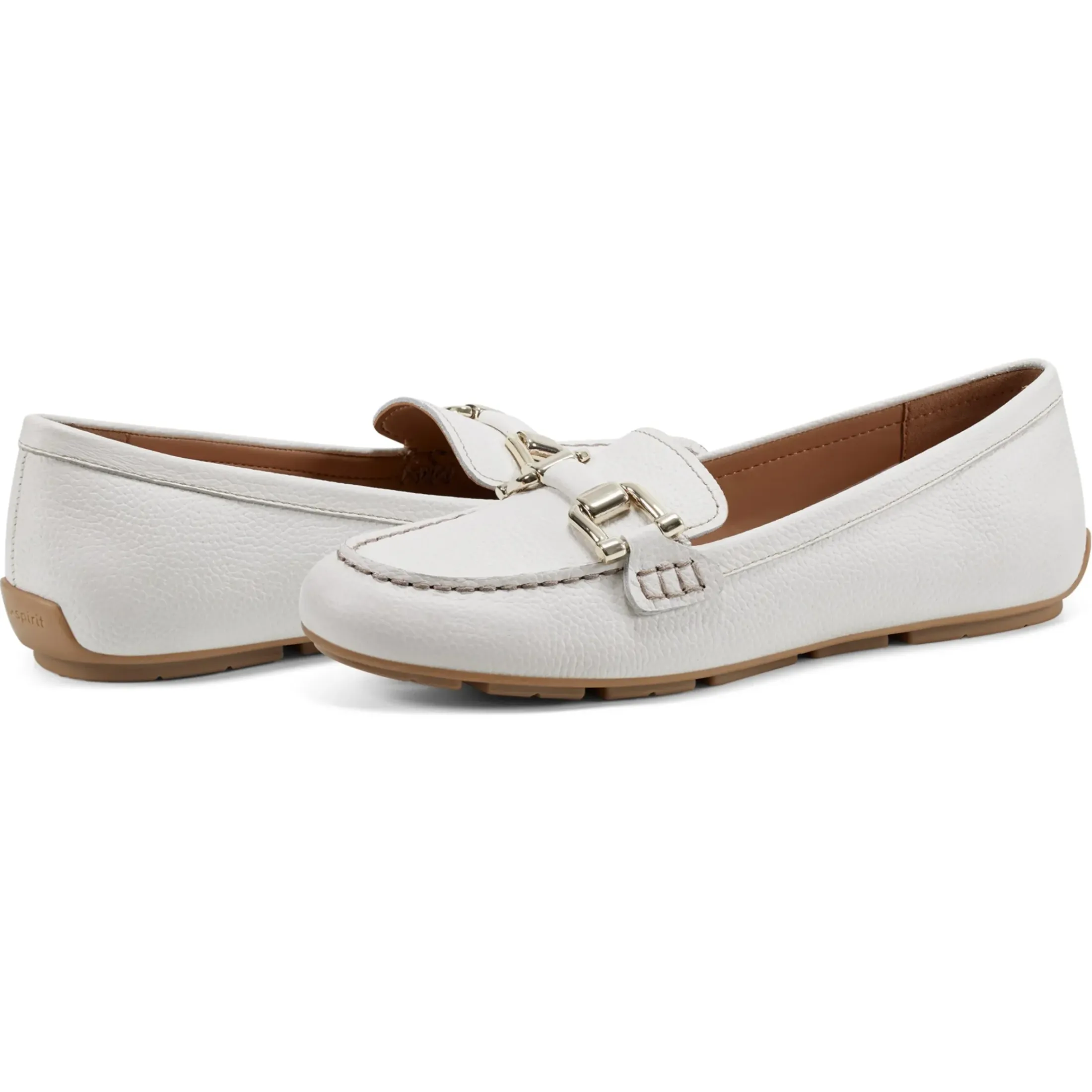 Loafers|Loafers>Easy Spirit Megan Casual Loafers White Leather