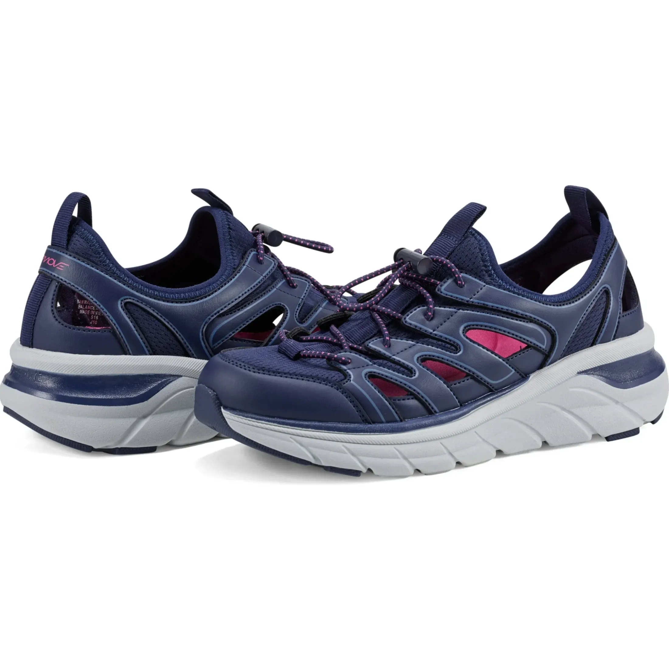 Slip Ons|Slip Ons>Easy Spirit Metri Slip On Walking Shoes Navy