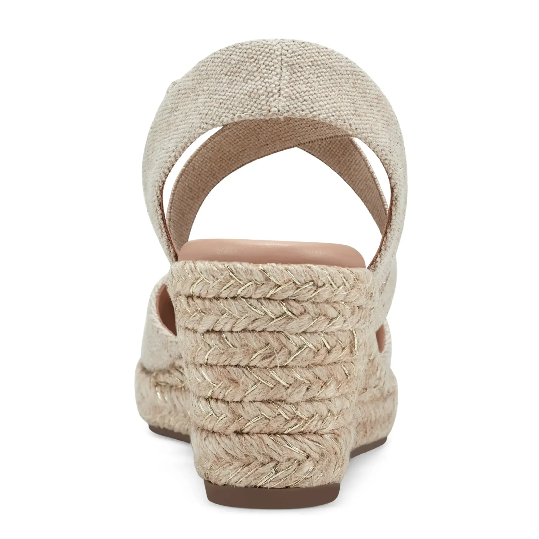 Dress|Sandals>Easy Spirit Meza Espadrille Wedge Sandals Natural Metallic
