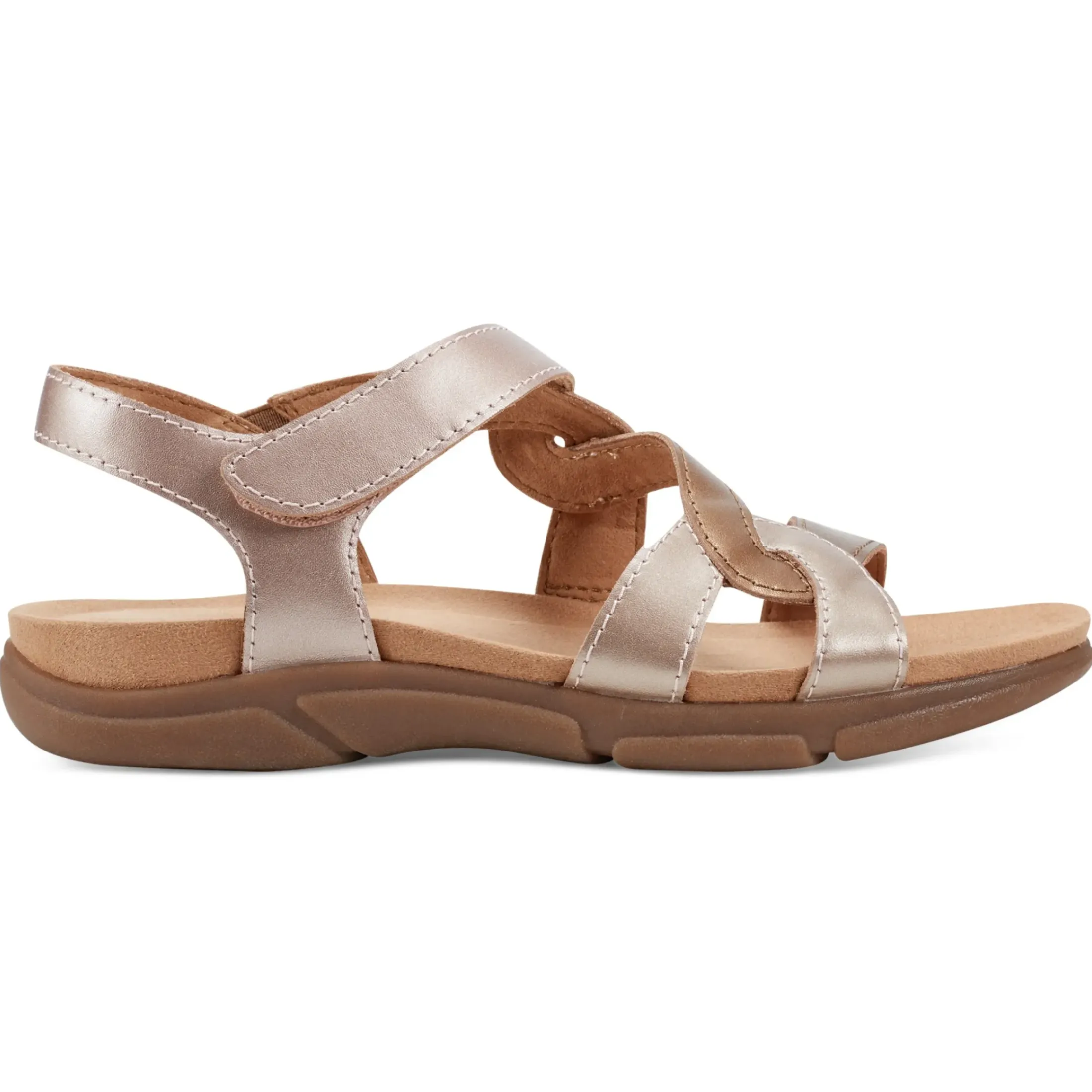 Mar|Casual>Easy Spirit Minny Casual Sandals Pink Leather