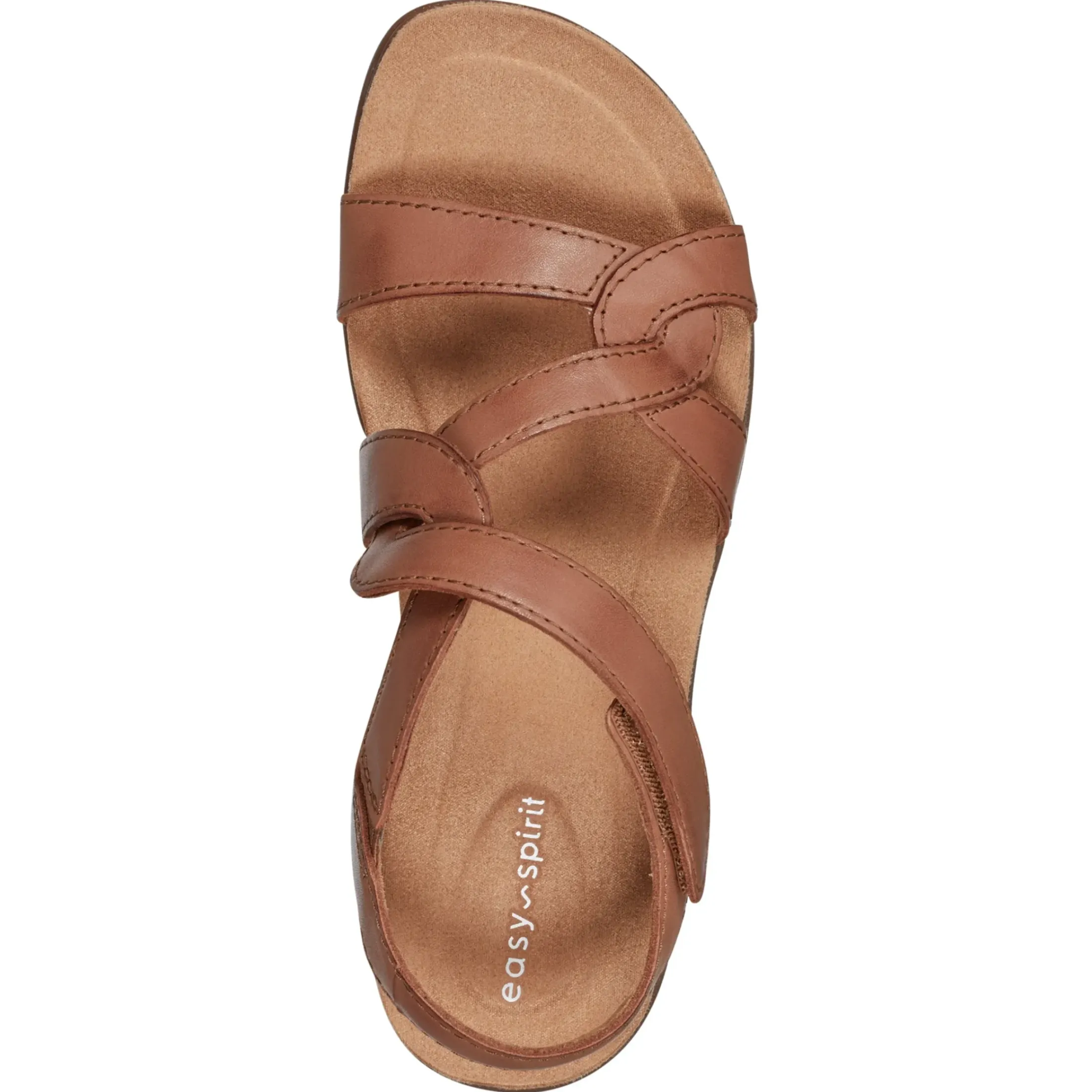 Mar|Casual>Easy Spirit Minny Casual Sandals Brown Leather