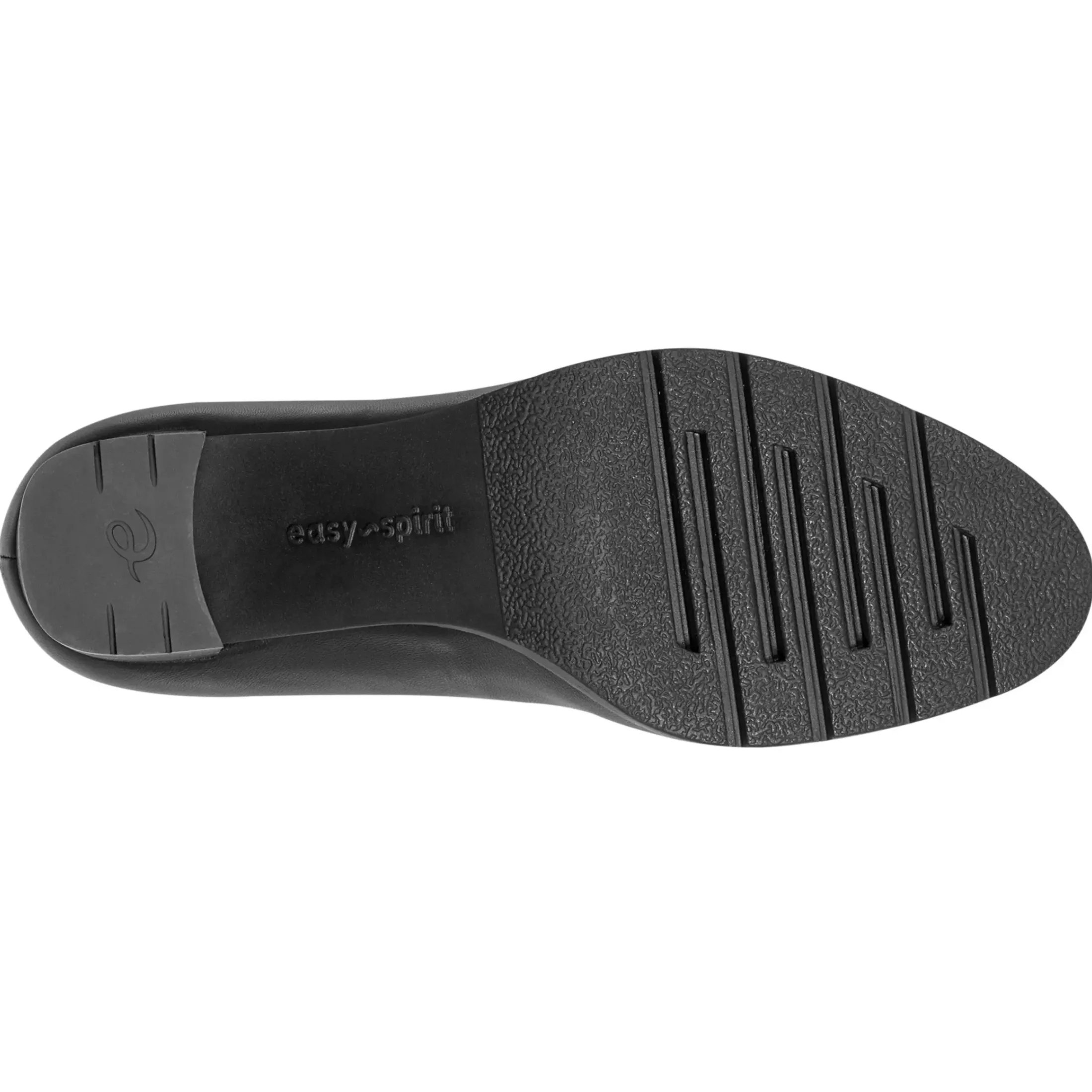 eFlex|eFlex>Easy Spirit Mirror Lug Sole Dress Pumps Black Leather
