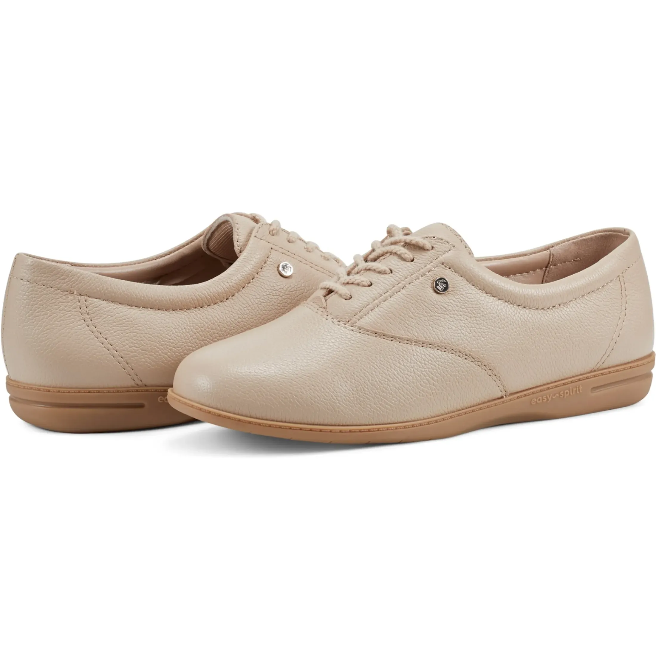 Sneakers|Sneakers>Easy Spirit Motion Leather Oxfords Natural Leather