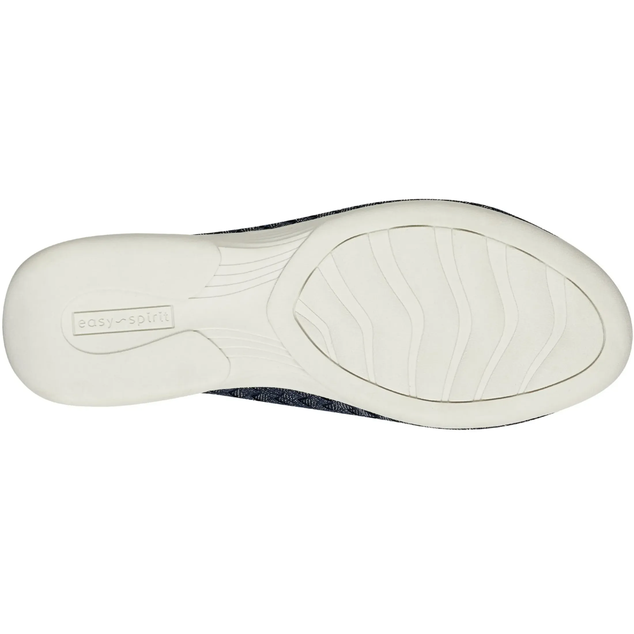 Casual|Flats>Easy Spirit Nora Slide Sandals Navy/Silver Woven Shimmer