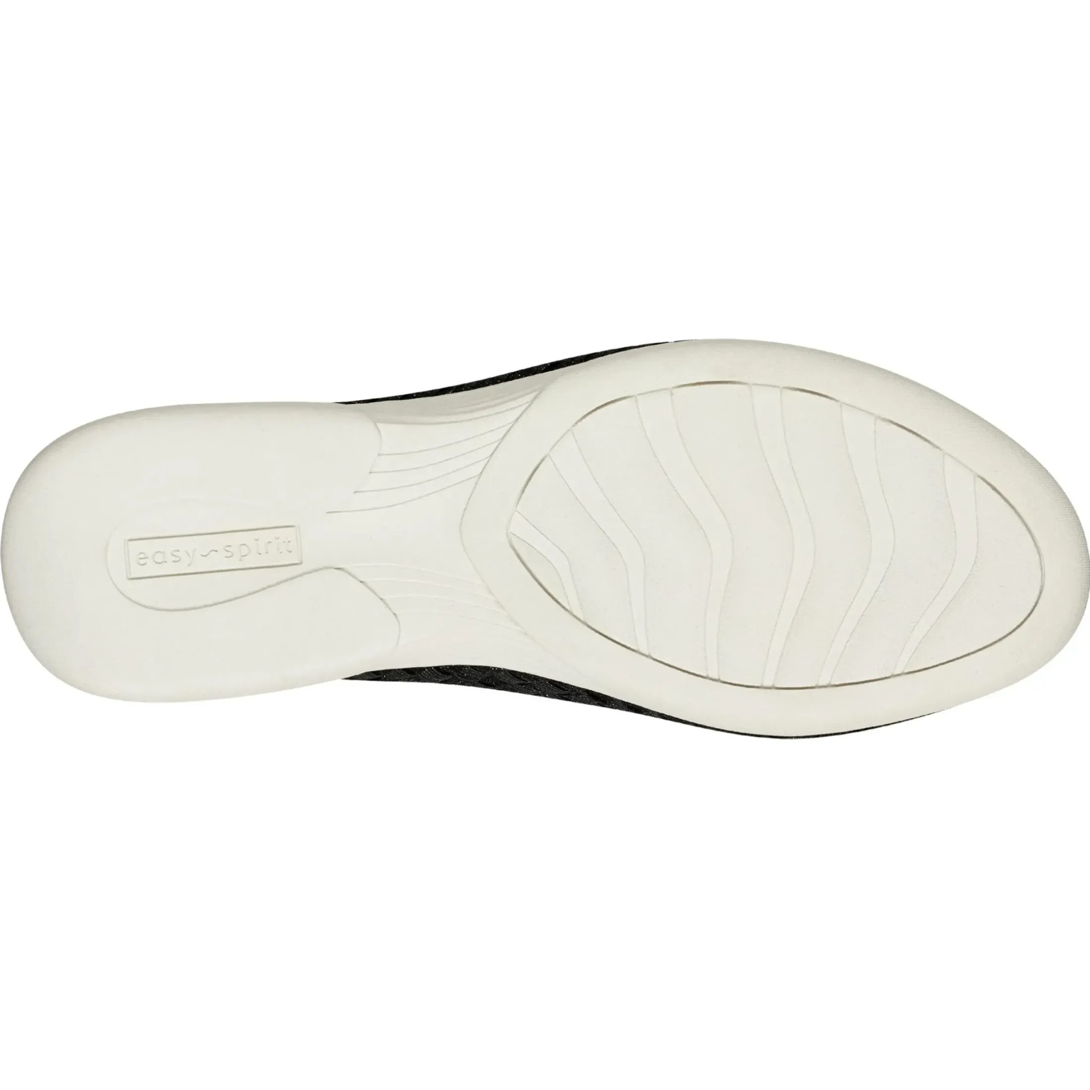 Casual|Flats>Easy Spirit Nora Slide Sandals Black Woven Shimmer