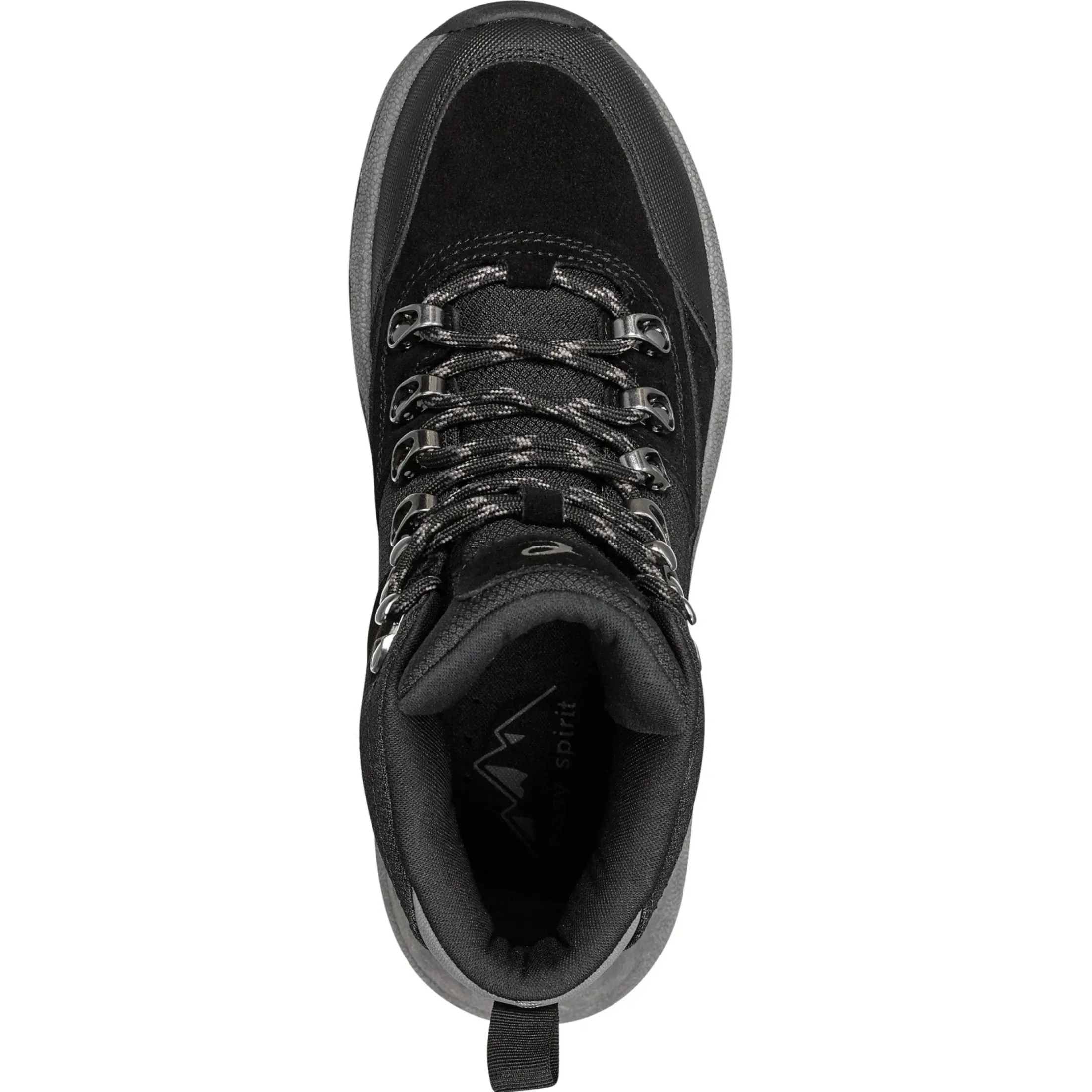 Explore24|Explore24>Easy Spirit Nylaa Lace Up Hiker Booties Black Suede
