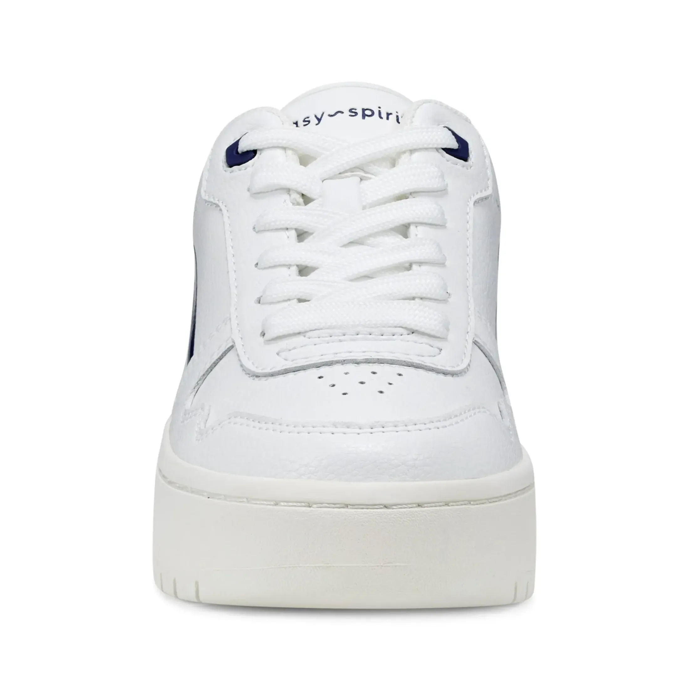 Sneakers|Sneakers>Easy Spirit Onyx Lace Up Platform Walking Shoes White Navy