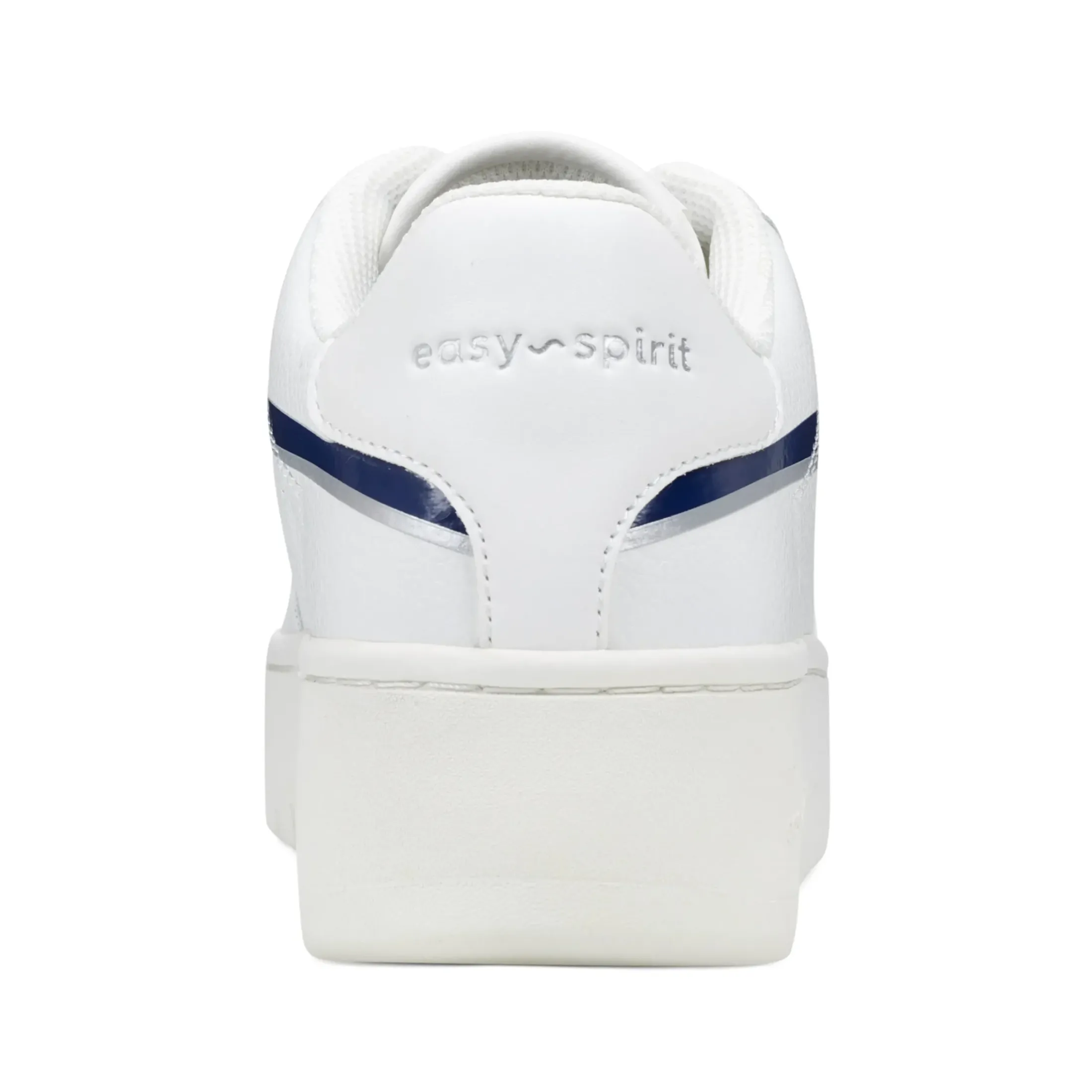 Sneakers|Sneakers>Easy Spirit Onyx Lace Up Platform Walking Shoes White Navy